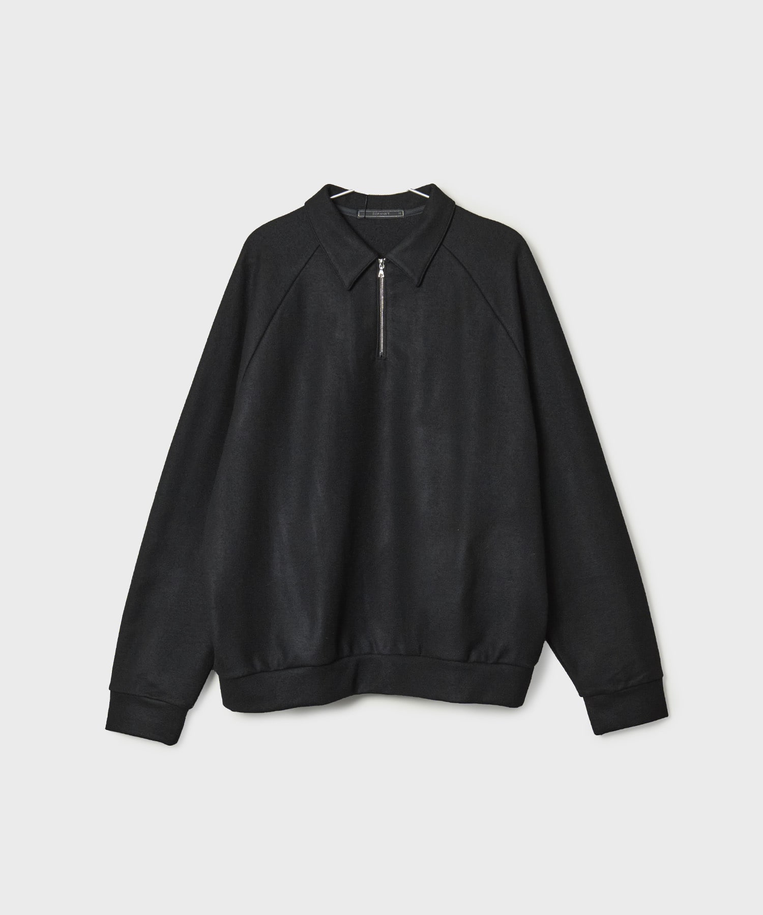 HARD MELTON HALF ZIP L/S POLO