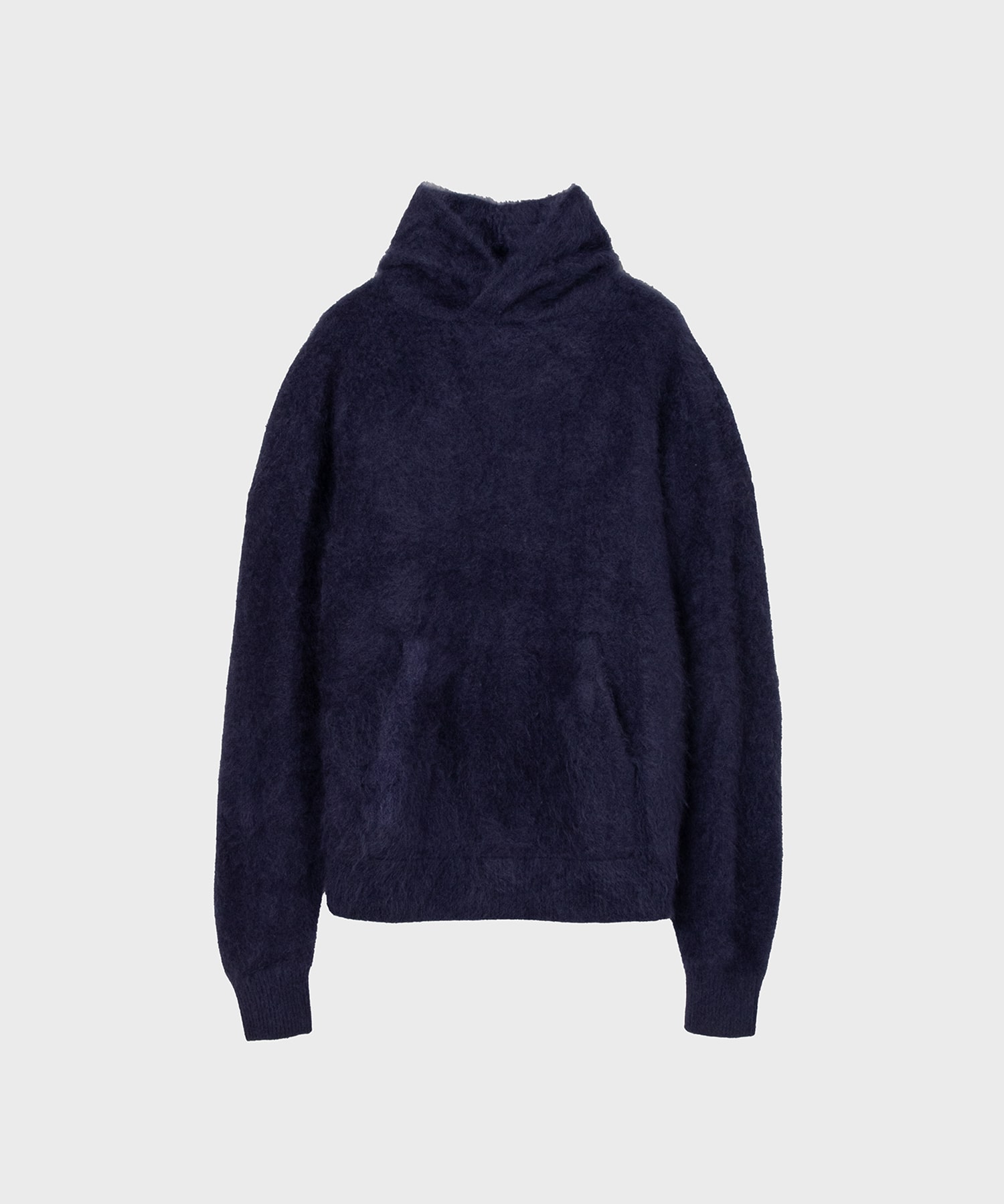 CASHMERE SHAGGY HOODIE KNIT