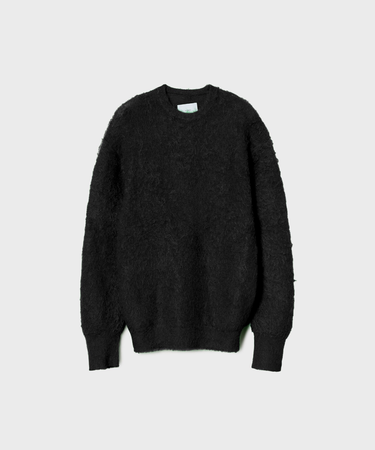 SUPER KID MOHAIR KNIT CREW NECK LS