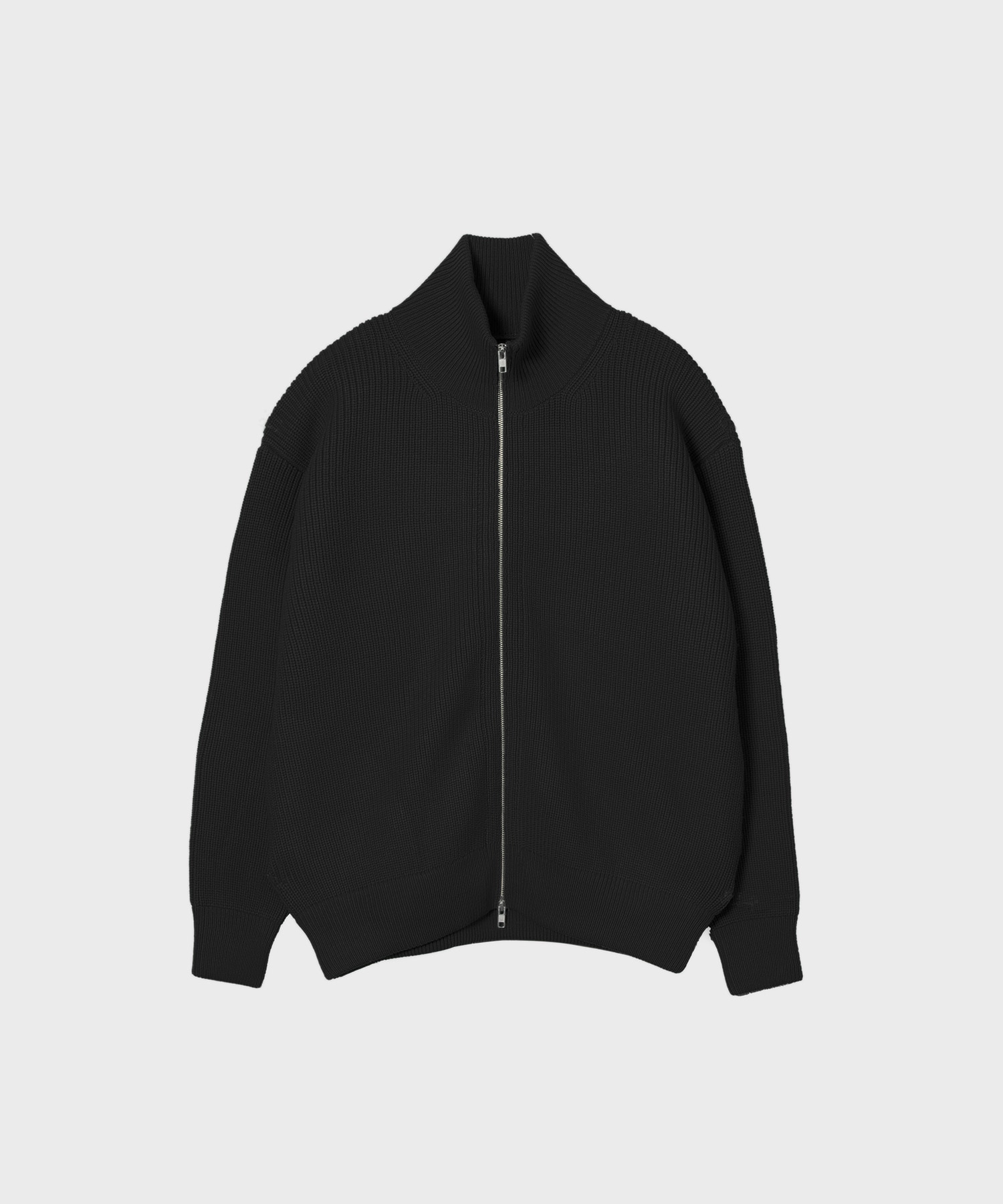 OVERSIZED DRIVERS KNIT ZIP JACKET