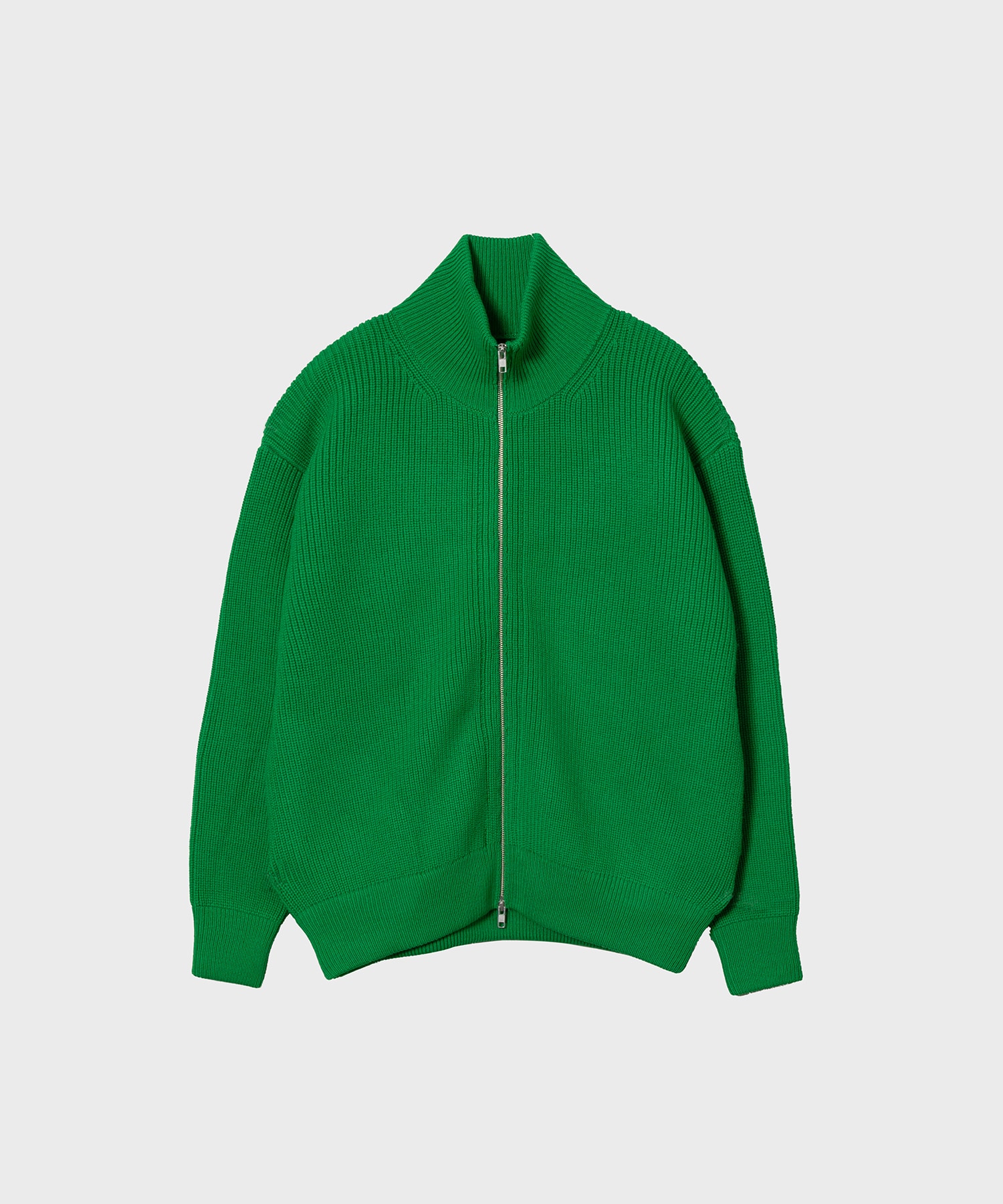 OVERSIZED DRIVERS KNIT ZIP JACKET