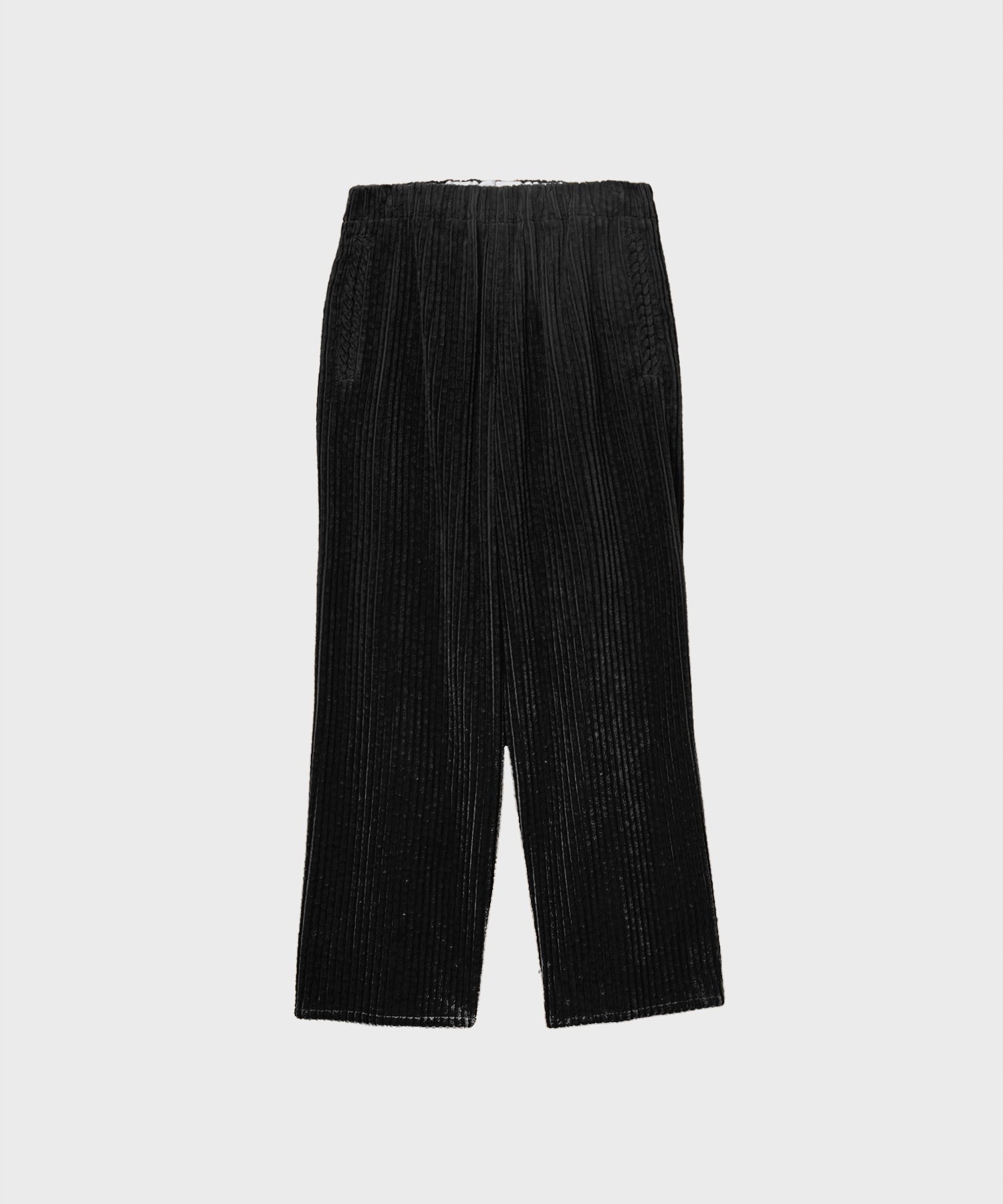 Cotton Corduroy Wide-leg Drawstring Trouser