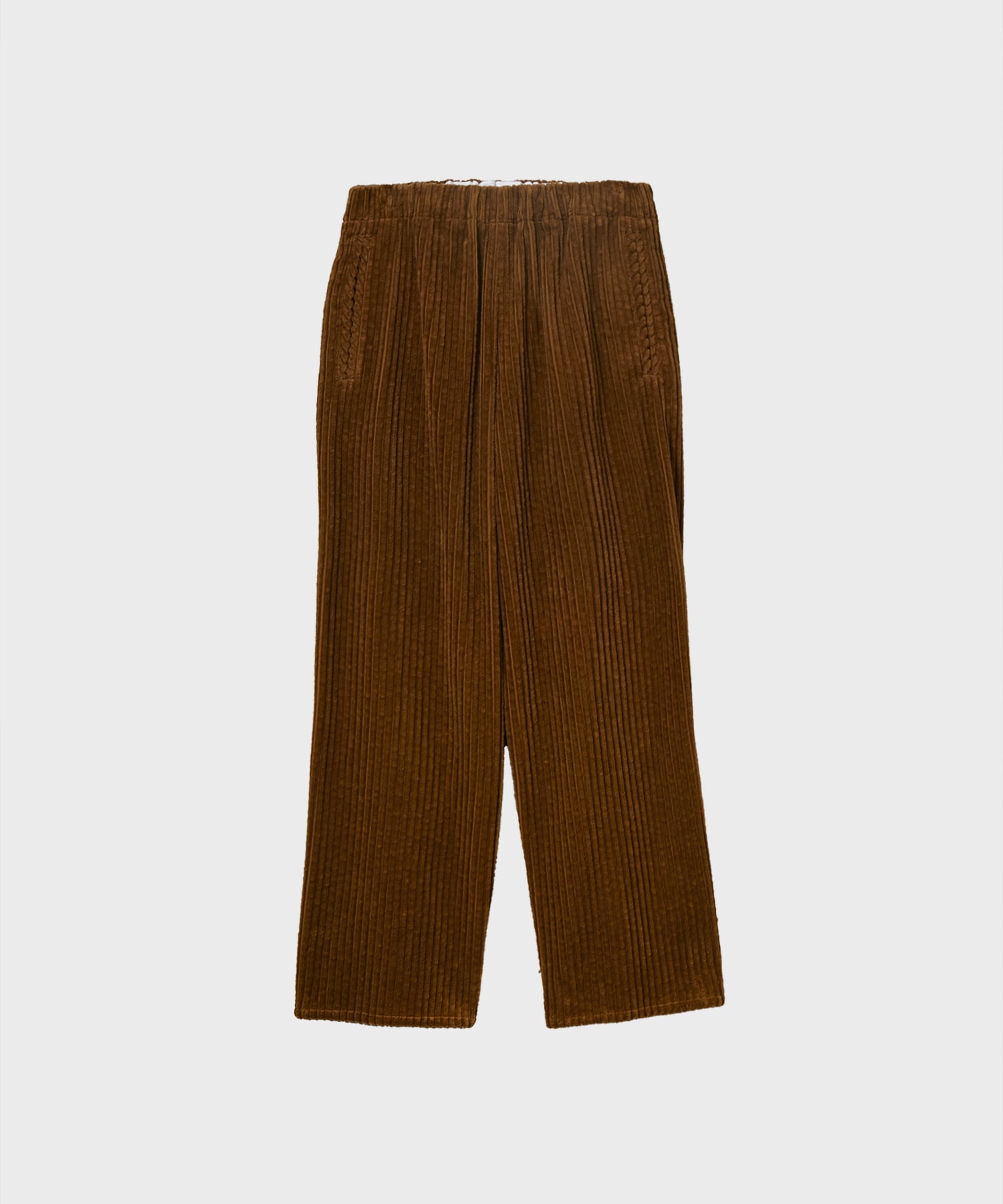 Cotton Corduroy Wide-leg Drawstring Trouser