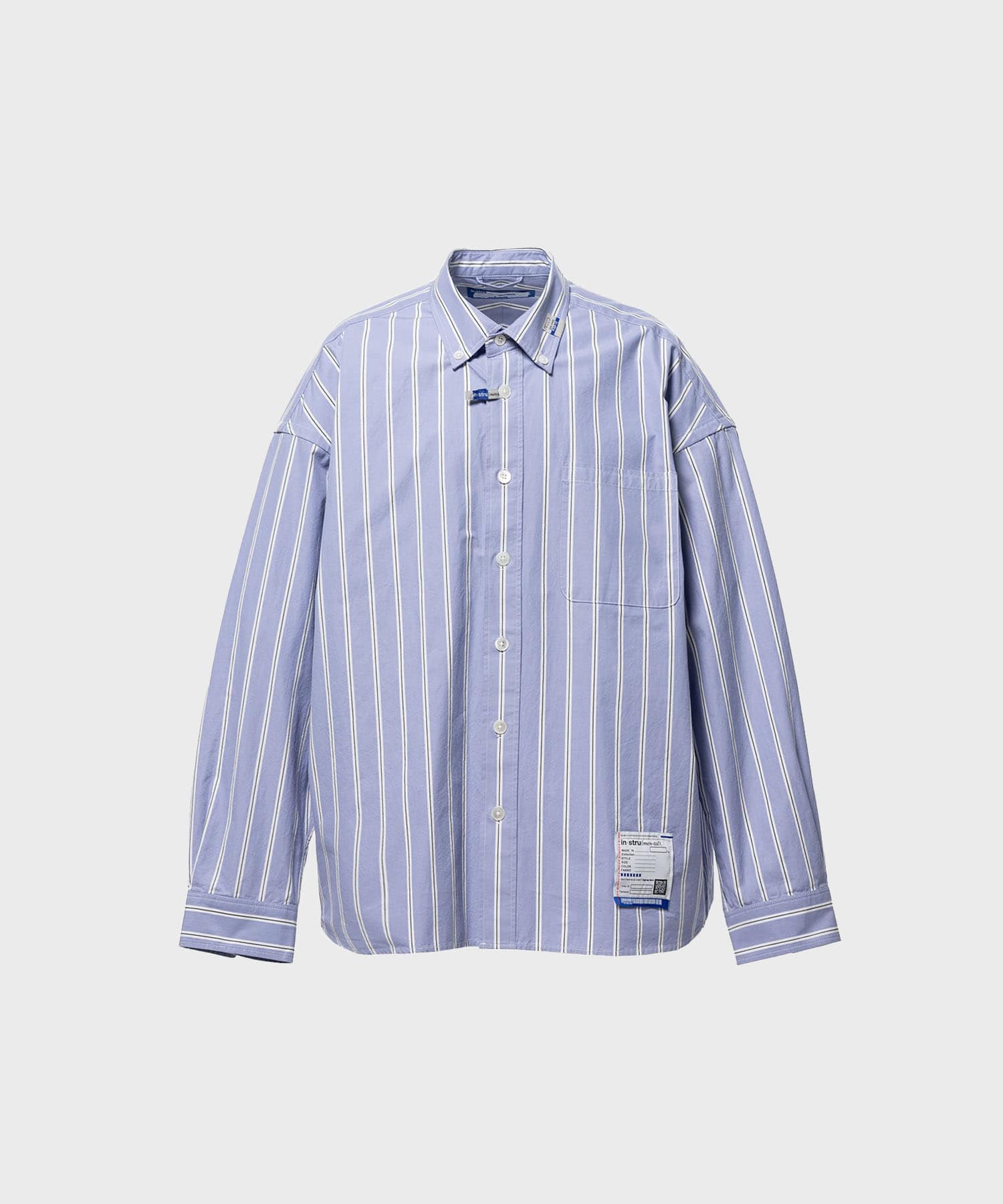 COTTON HIGH DENSITY STRIPE LS SHIRTS