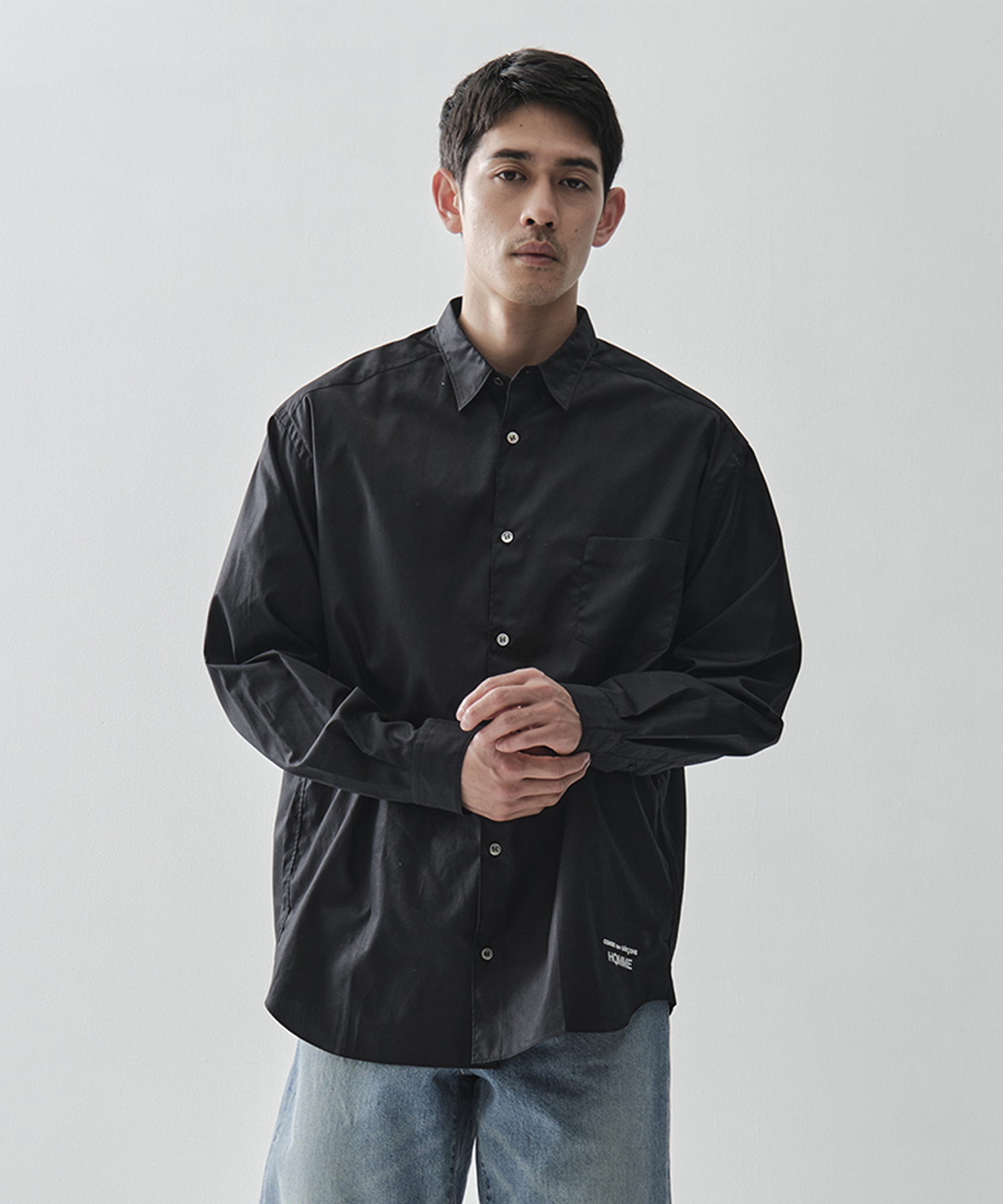 【コムデギャルソンオム】綿ブロード L/S Shirts