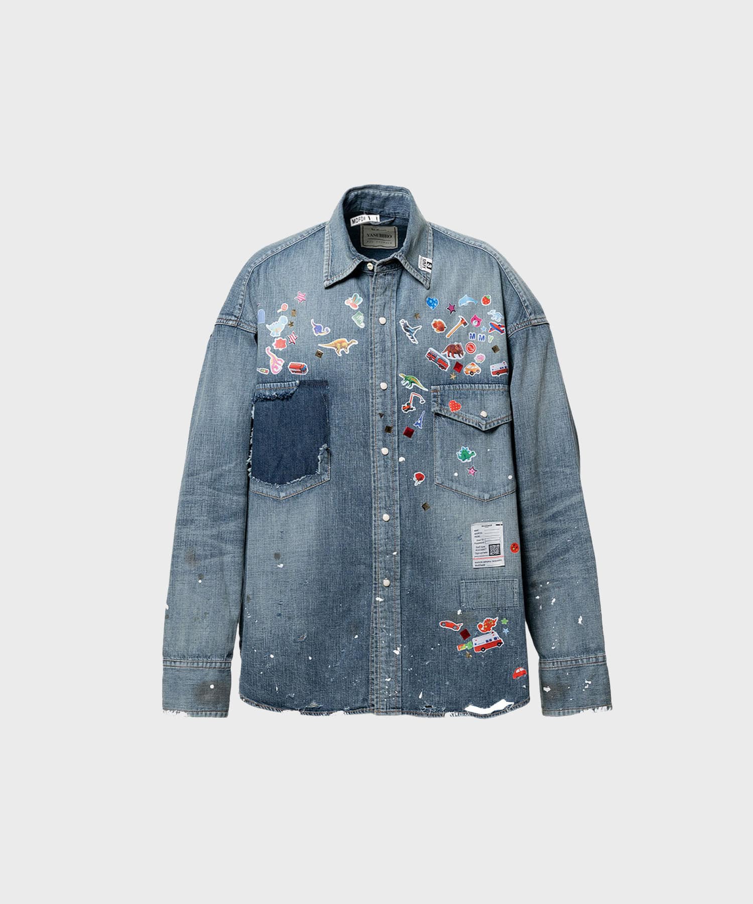 DENIM SHIRTS w STICKER