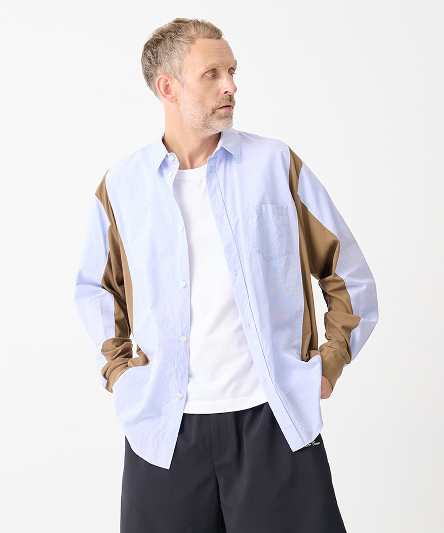 【アンダーカバー】UP1F4402 L/S Mix Shirts