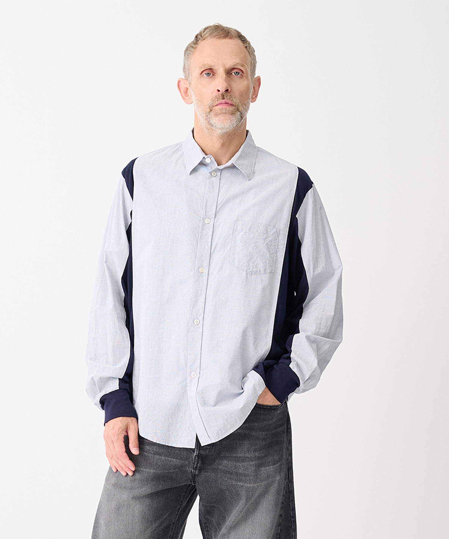 【アンダーカバー】UP1F4402 L/S Mix Shirts