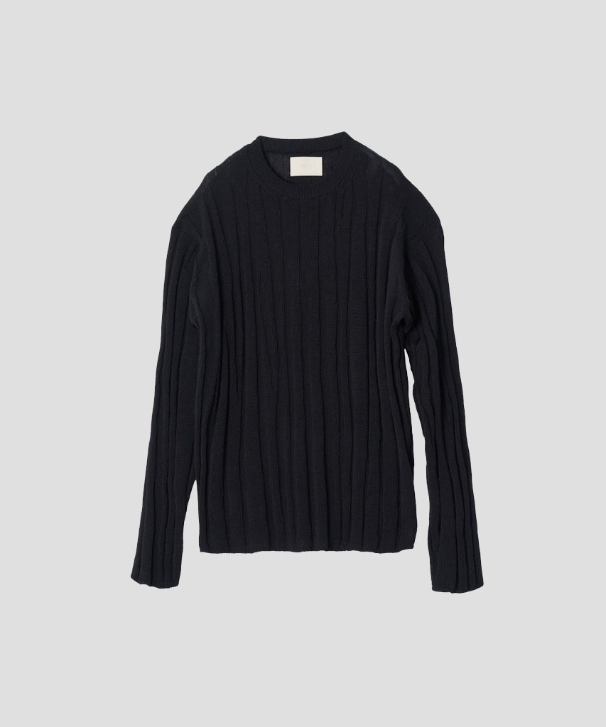 ROUNDUM RIB CREWNECK SWEATER