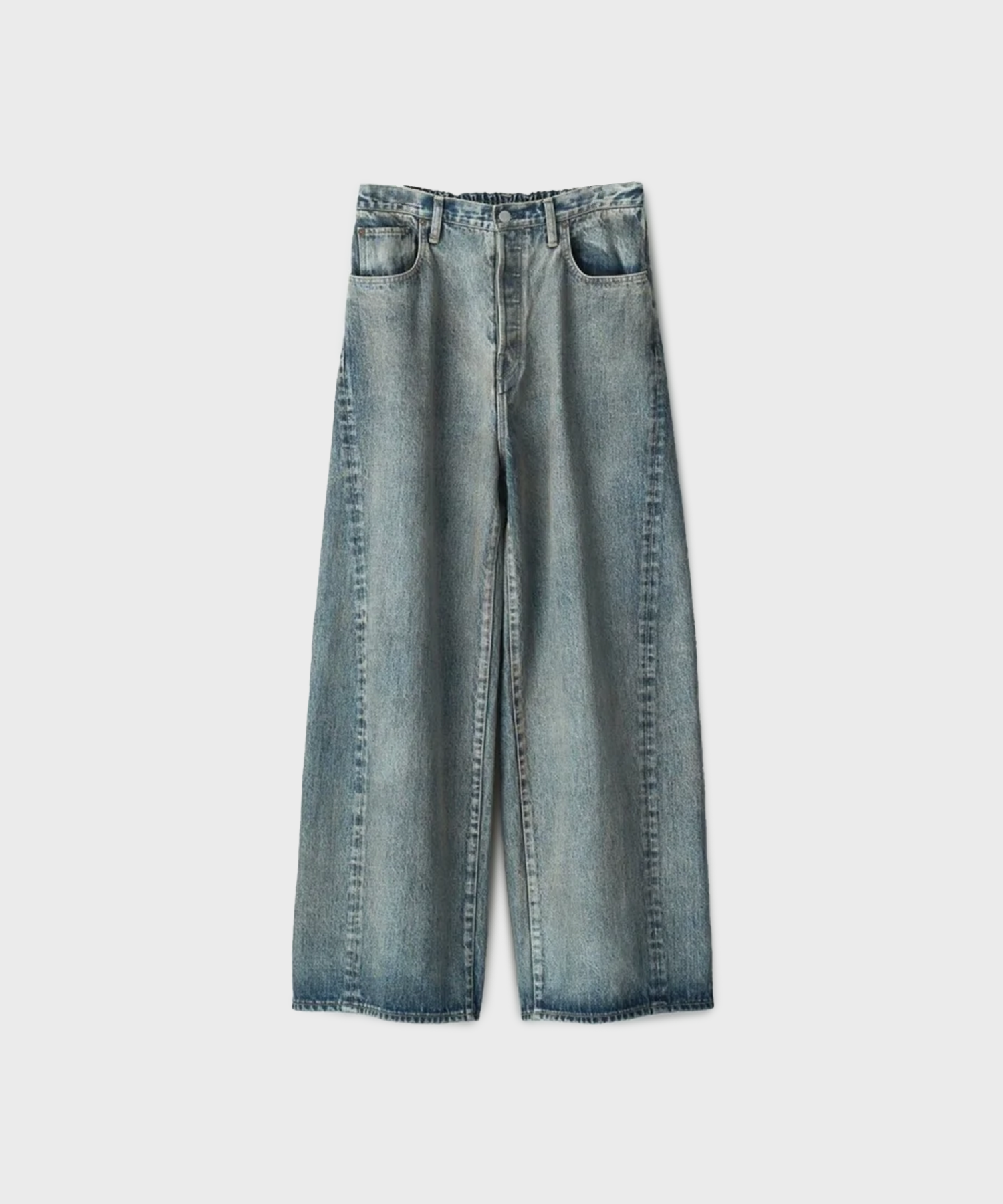 TWIST SEAM BAGGY VINTAGE DENIM