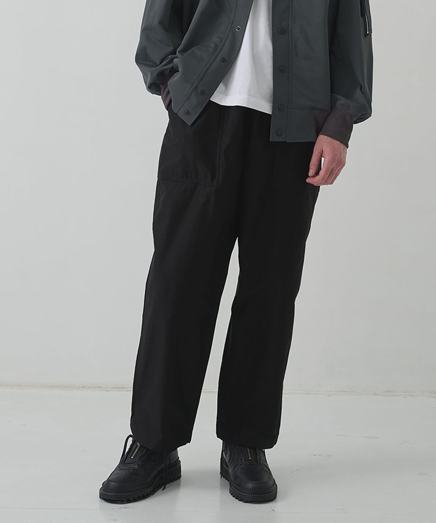 綿バックサテン 製品染 Pants