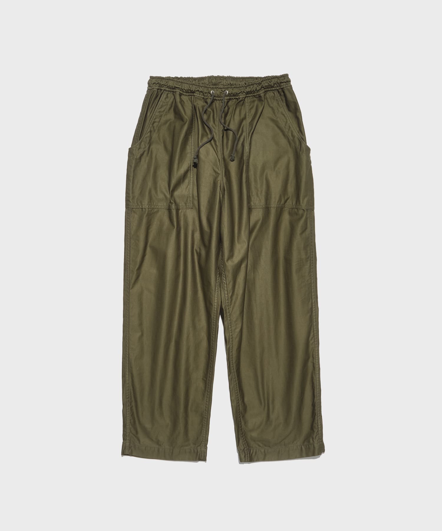 綿バックサテン 製品染 Pants