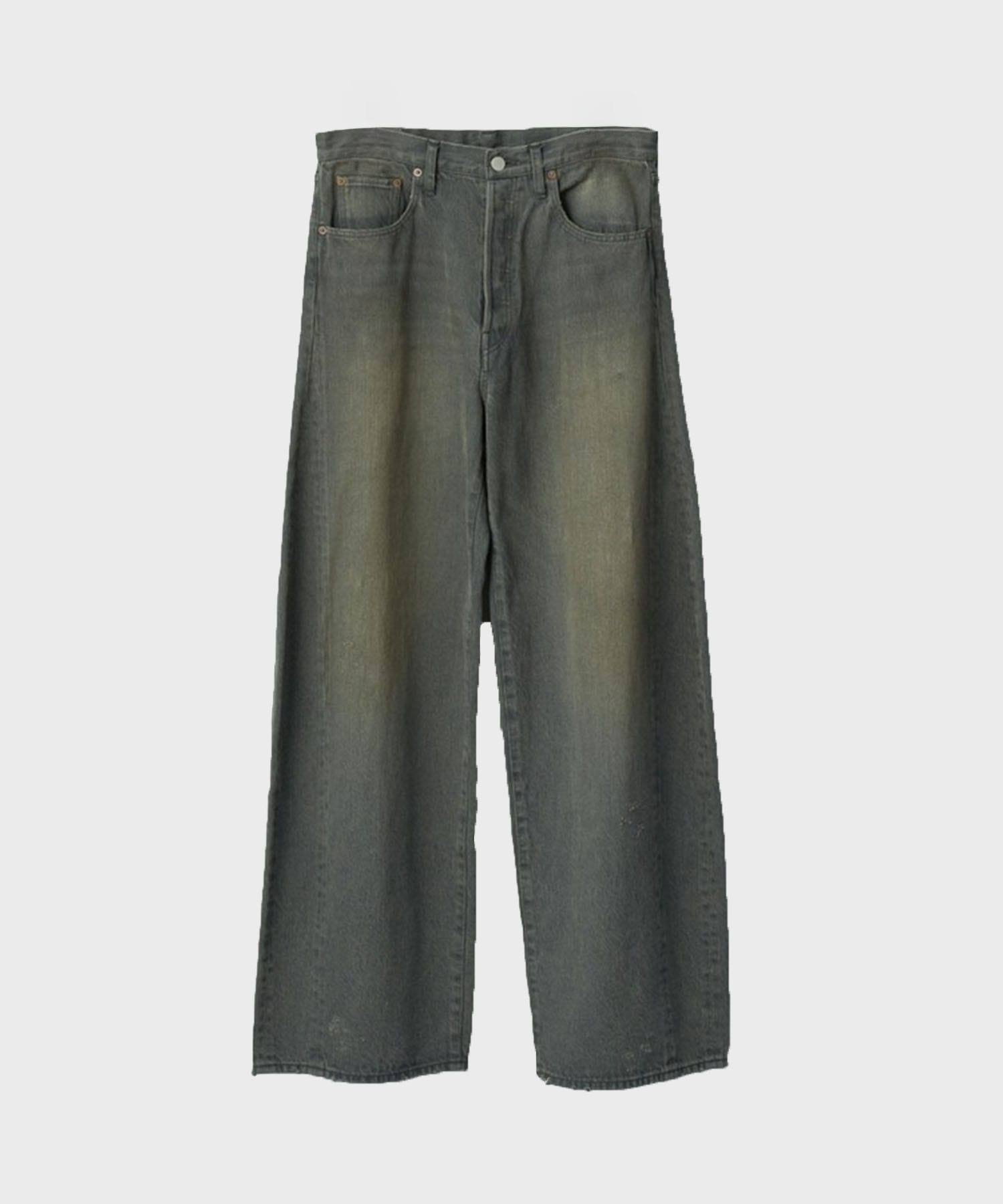 DEFORMATION WIDE DENIM JEANS