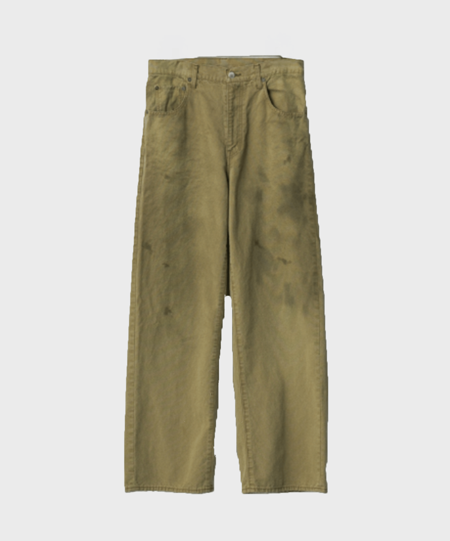 SULFUR DYED OXFORD VINTAGE WIDE PANTS