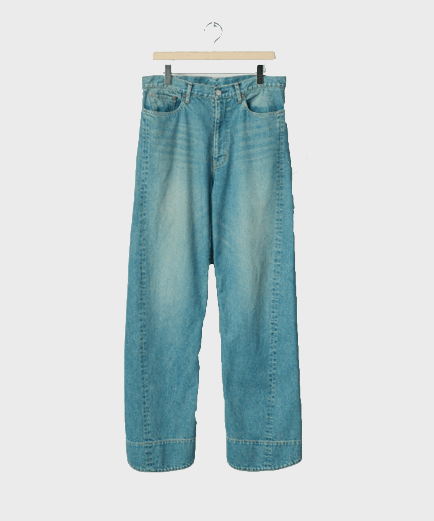 TWIST CUT DENIM JEANS