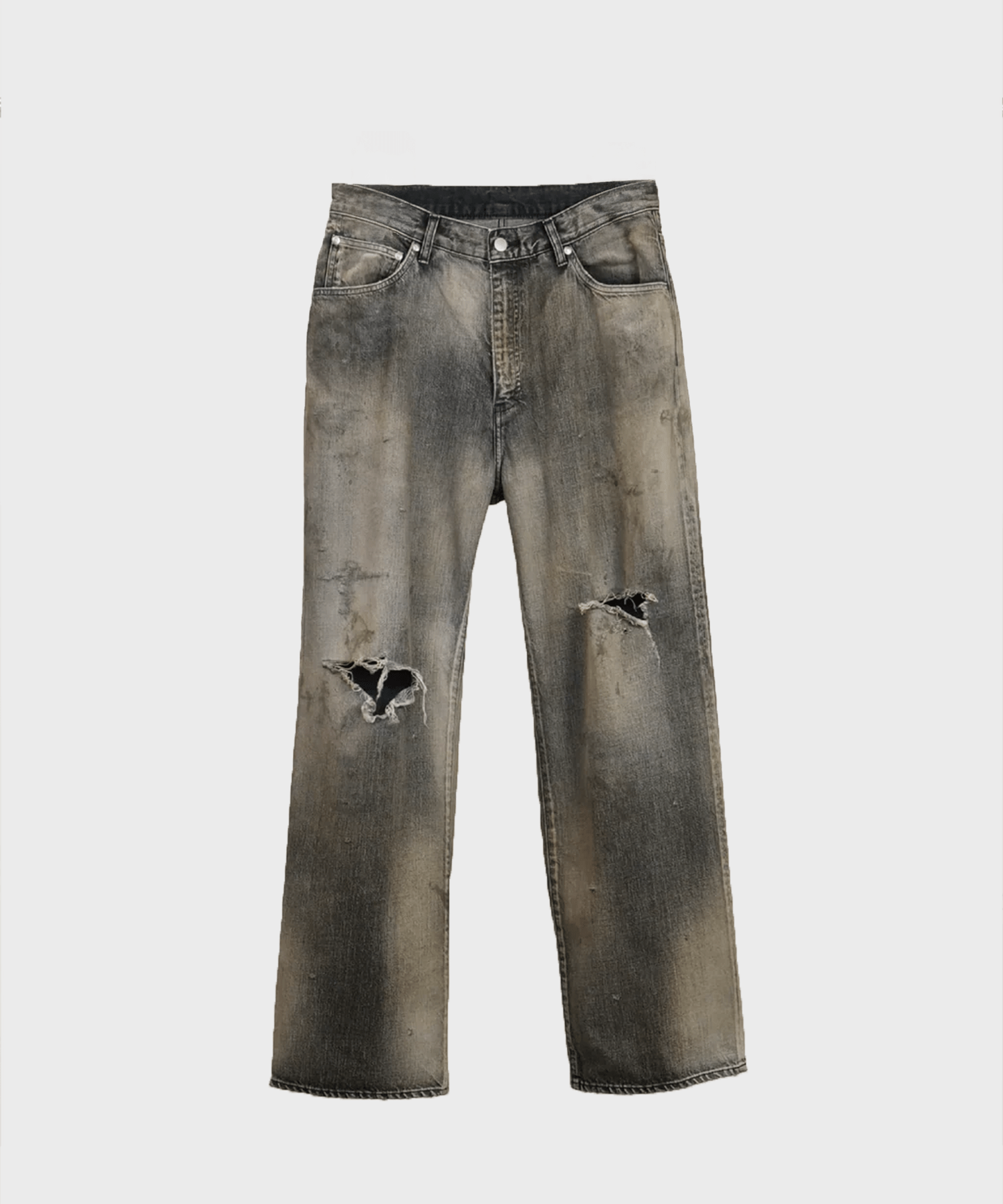 CRASH MIDDLE STRAIGHT 5P DENIM PANTS