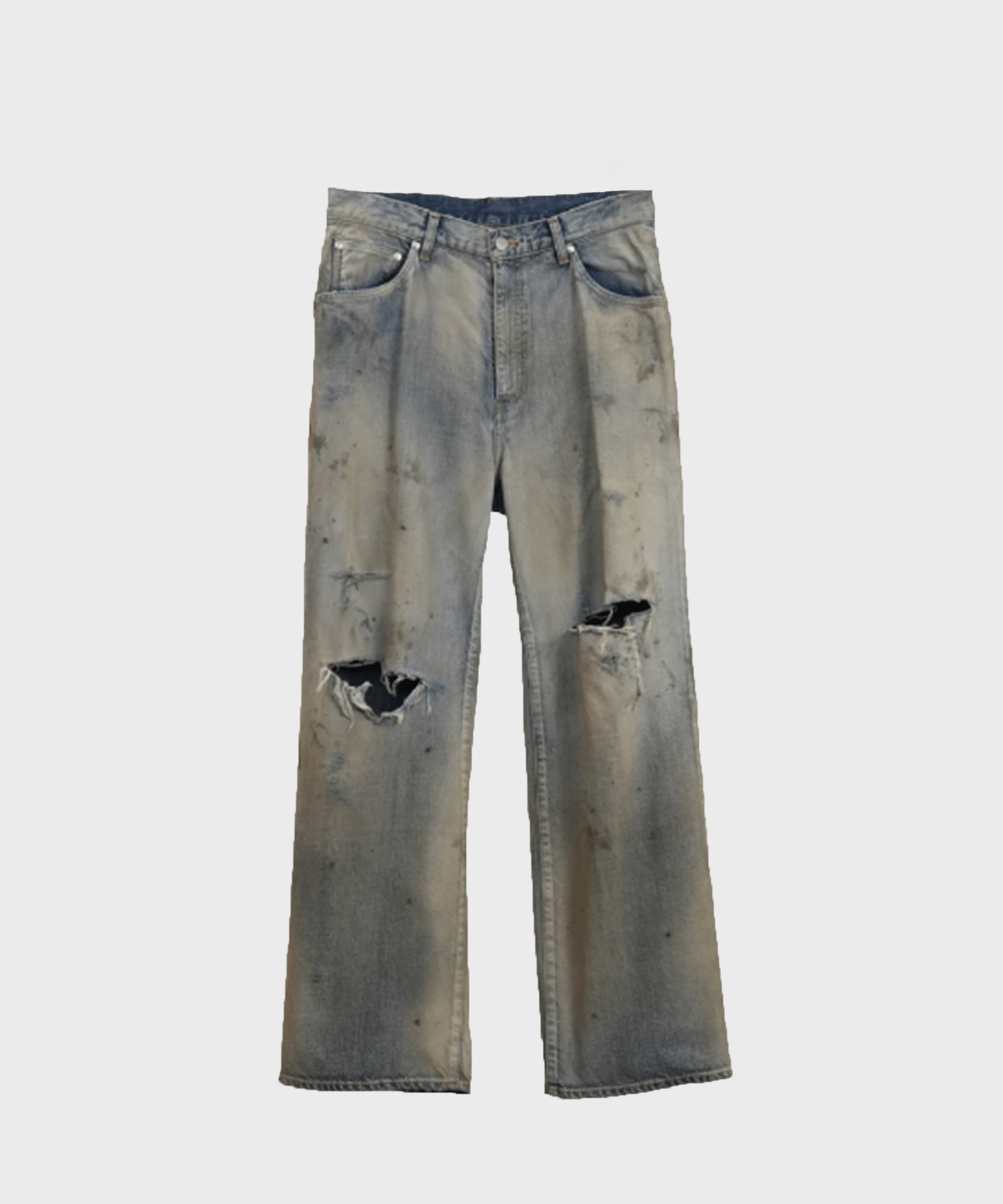 CRASH MIDDLE STRAIGHT 5P DENIM PANTS