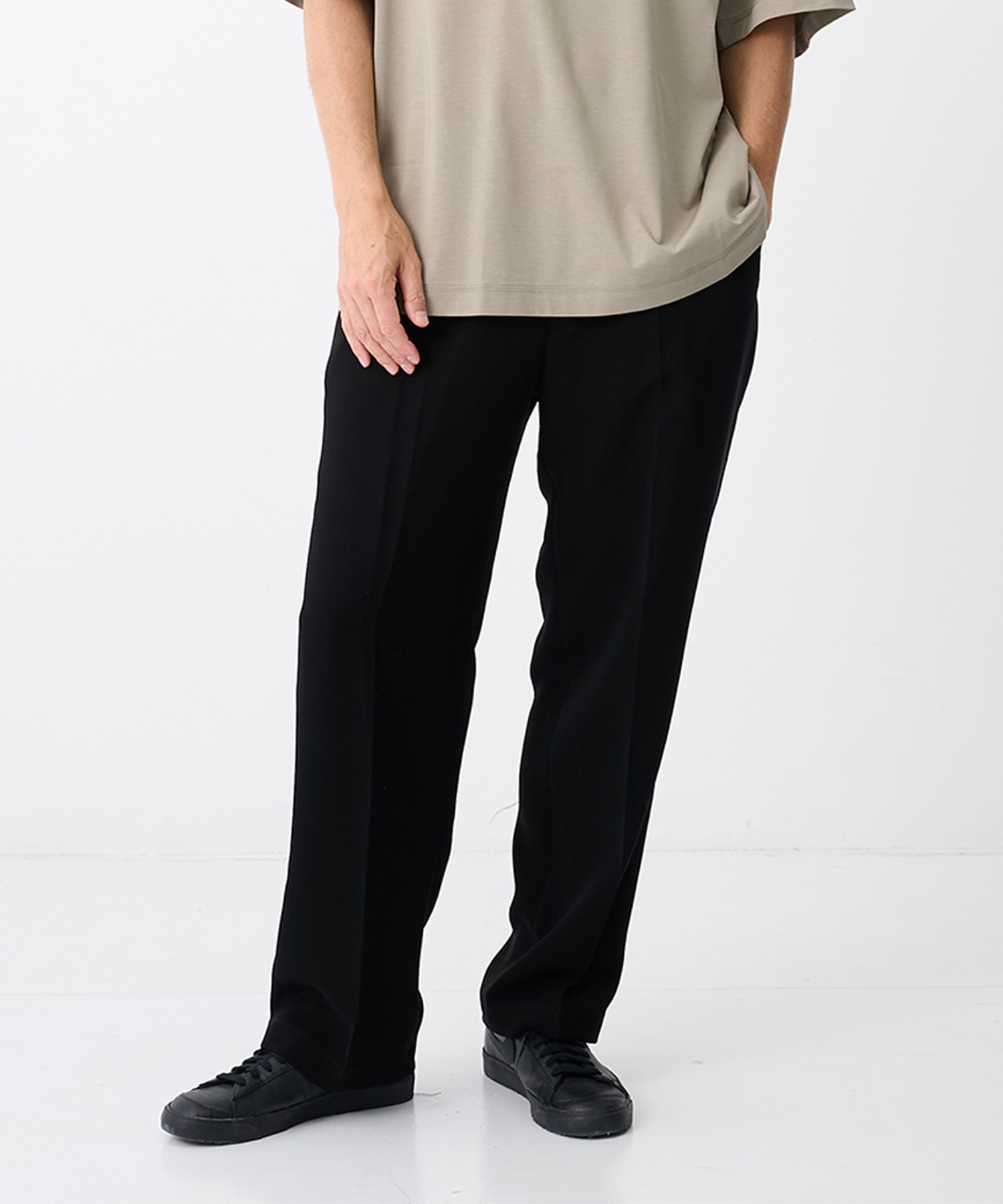 【エヌハリウッド】PT06-095 WIDE TAPERED EASY SLACKS