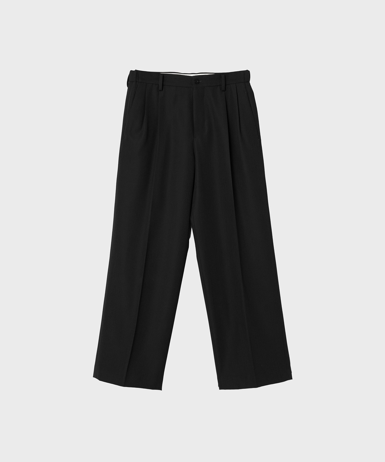 TWO TUCKS WIDE TROUSERS