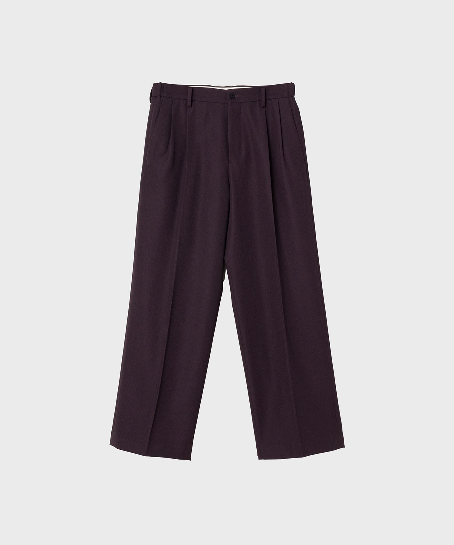 TWO TUCKS WIDE TROUSERS