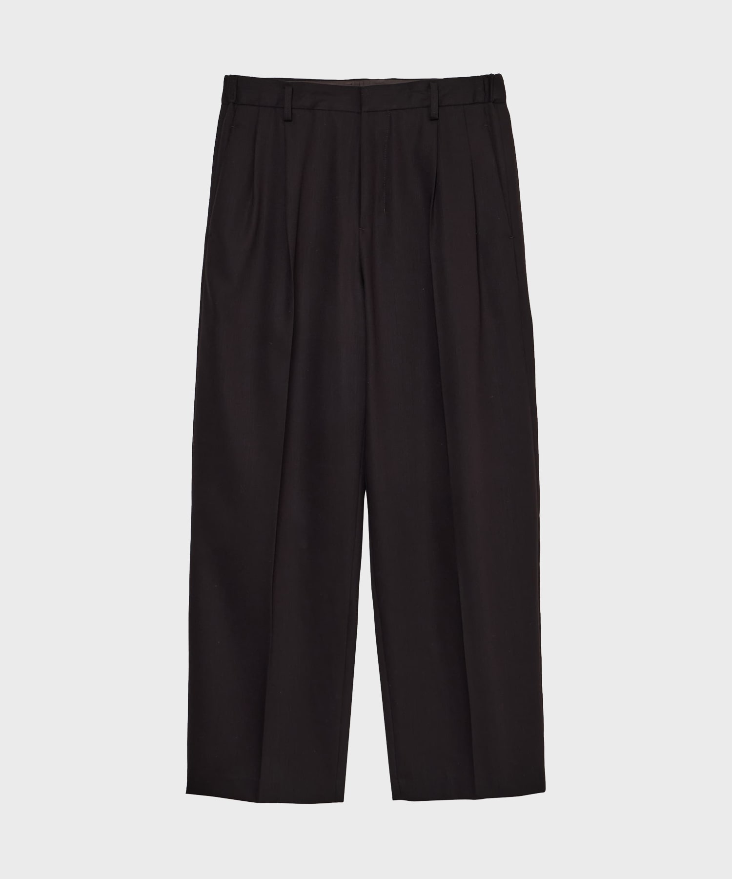 TWO TUCKS WIDE TROUSERS