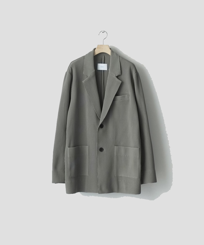 GRADATION PLEATS SINGLE BREASTED JACKET