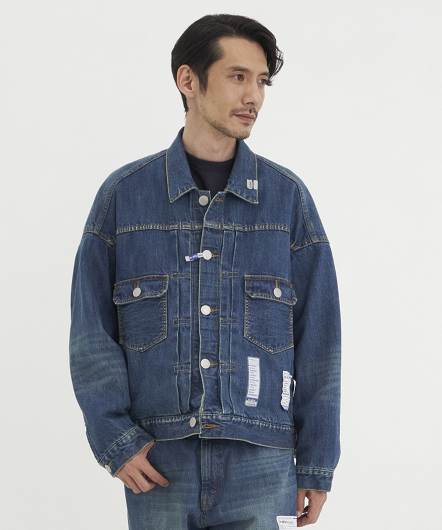 HARD WASHED SELVAGE DENIM JACKET
