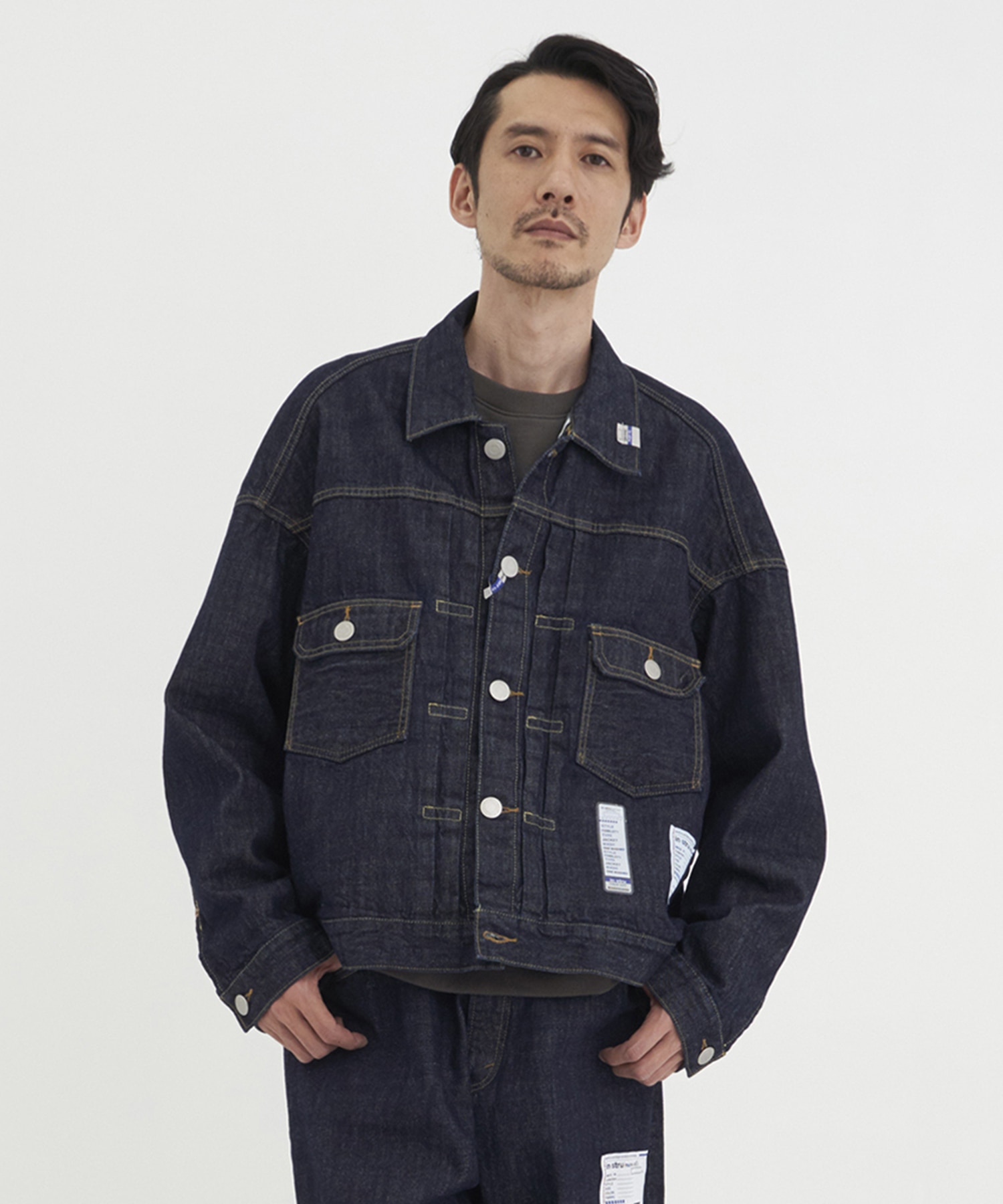 ONE WASHED SELVAGE DENIM JACKET
