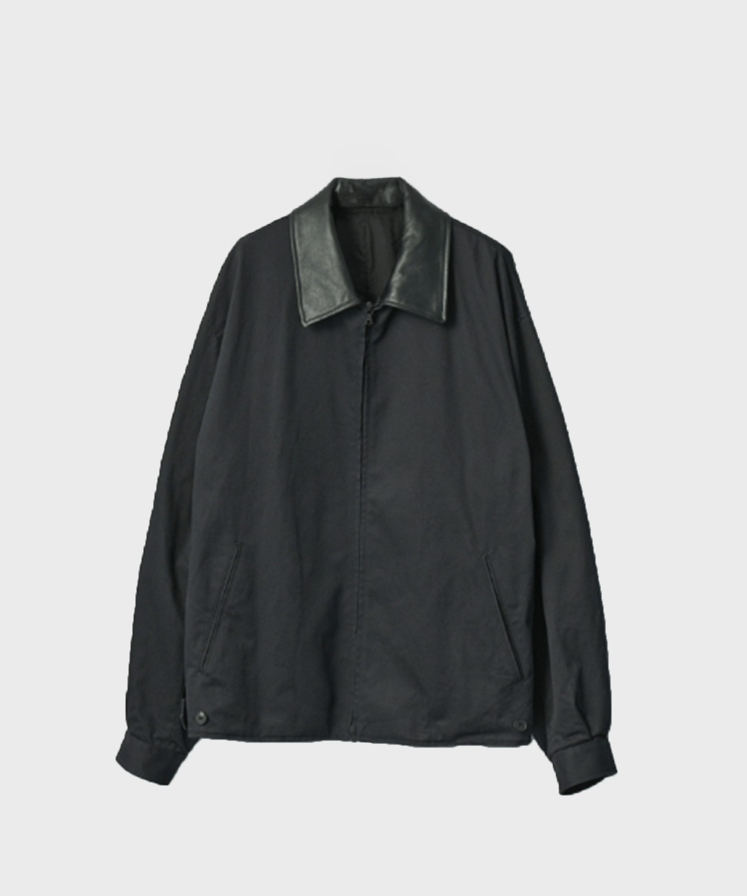 SULFUR DYED BRUSHED CHINO ZIP JACKET