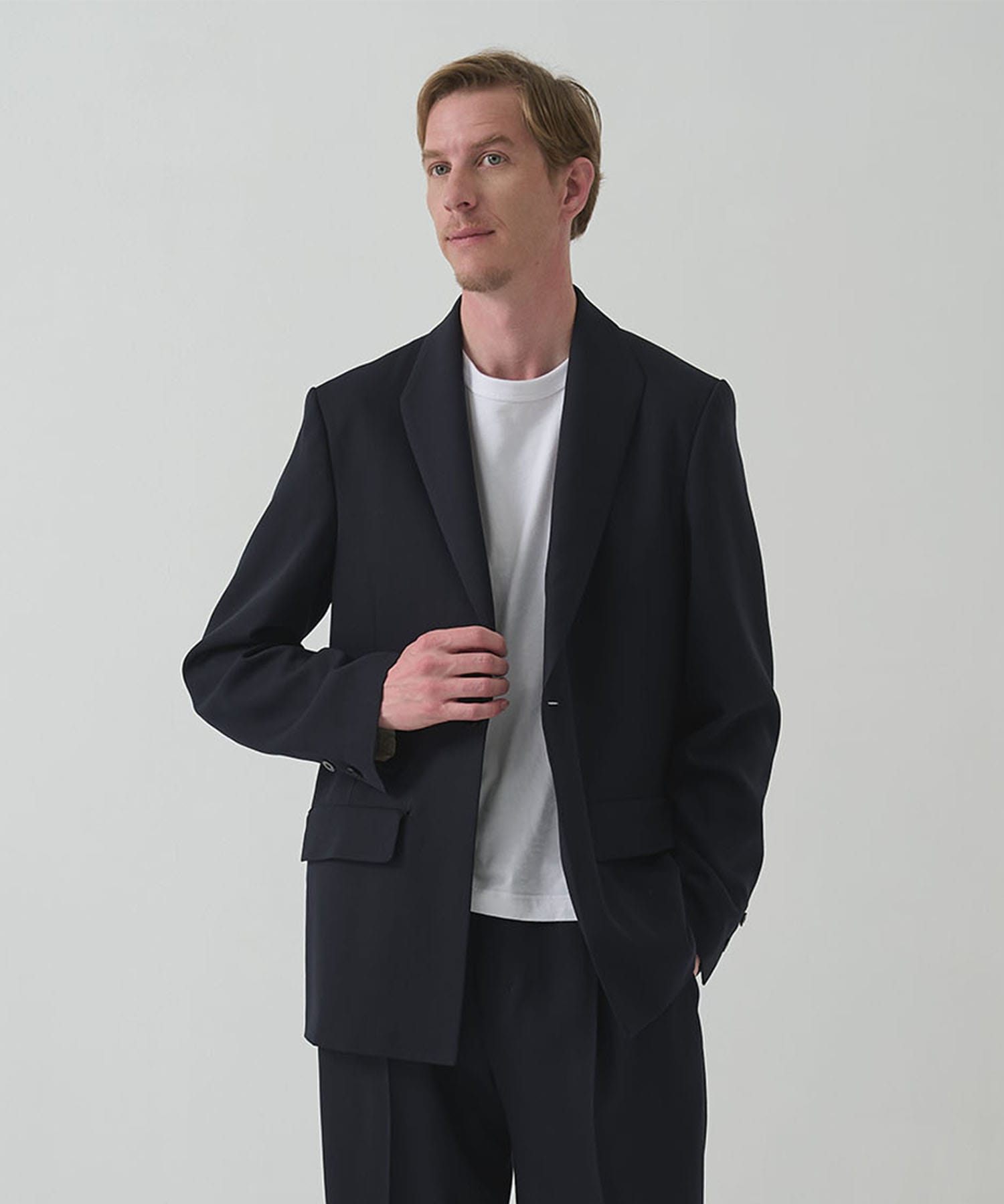 MODIFIED SHAWL COLLAR JACKET
