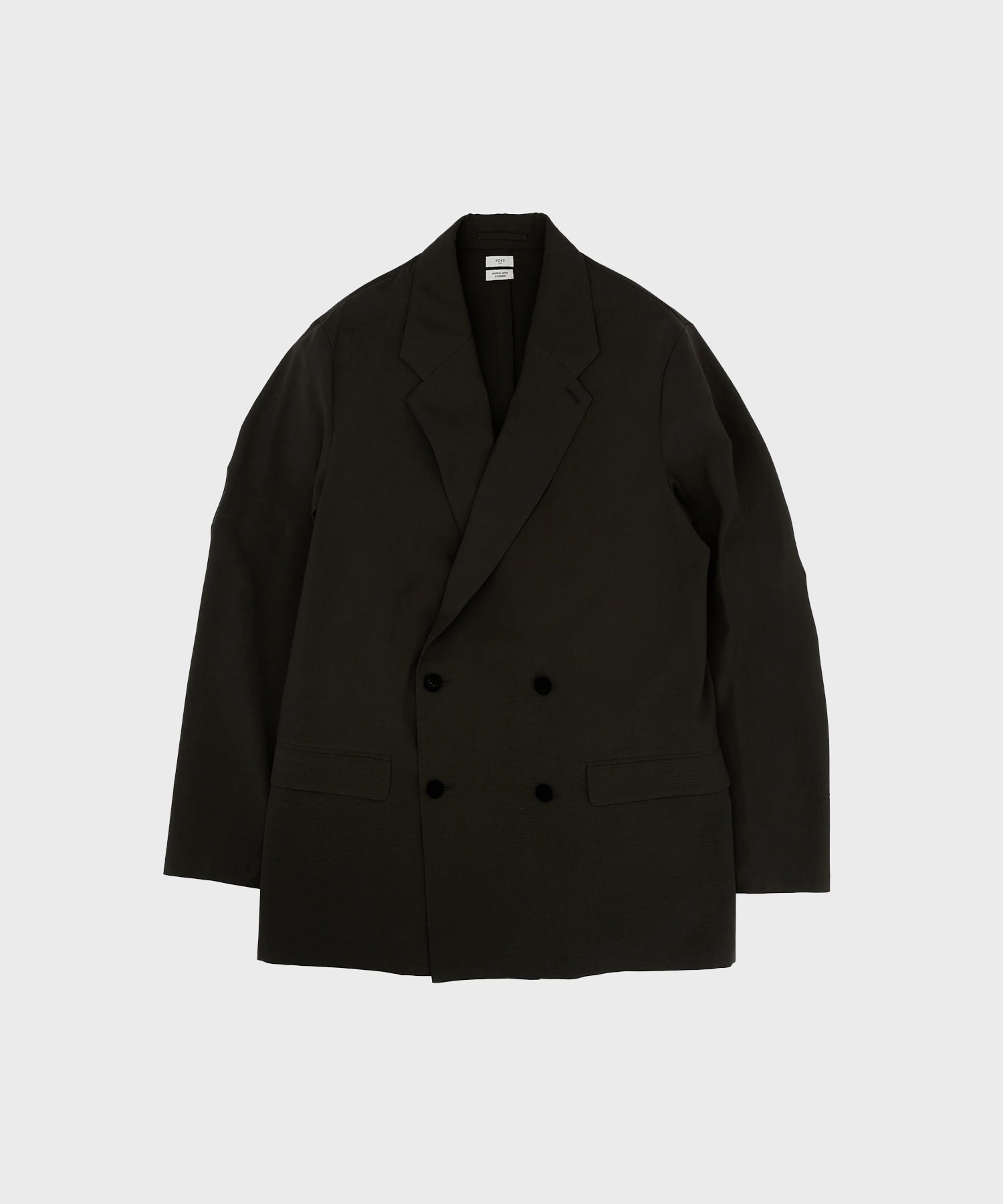 Wool Washer Tropical Double Breasted Jacket