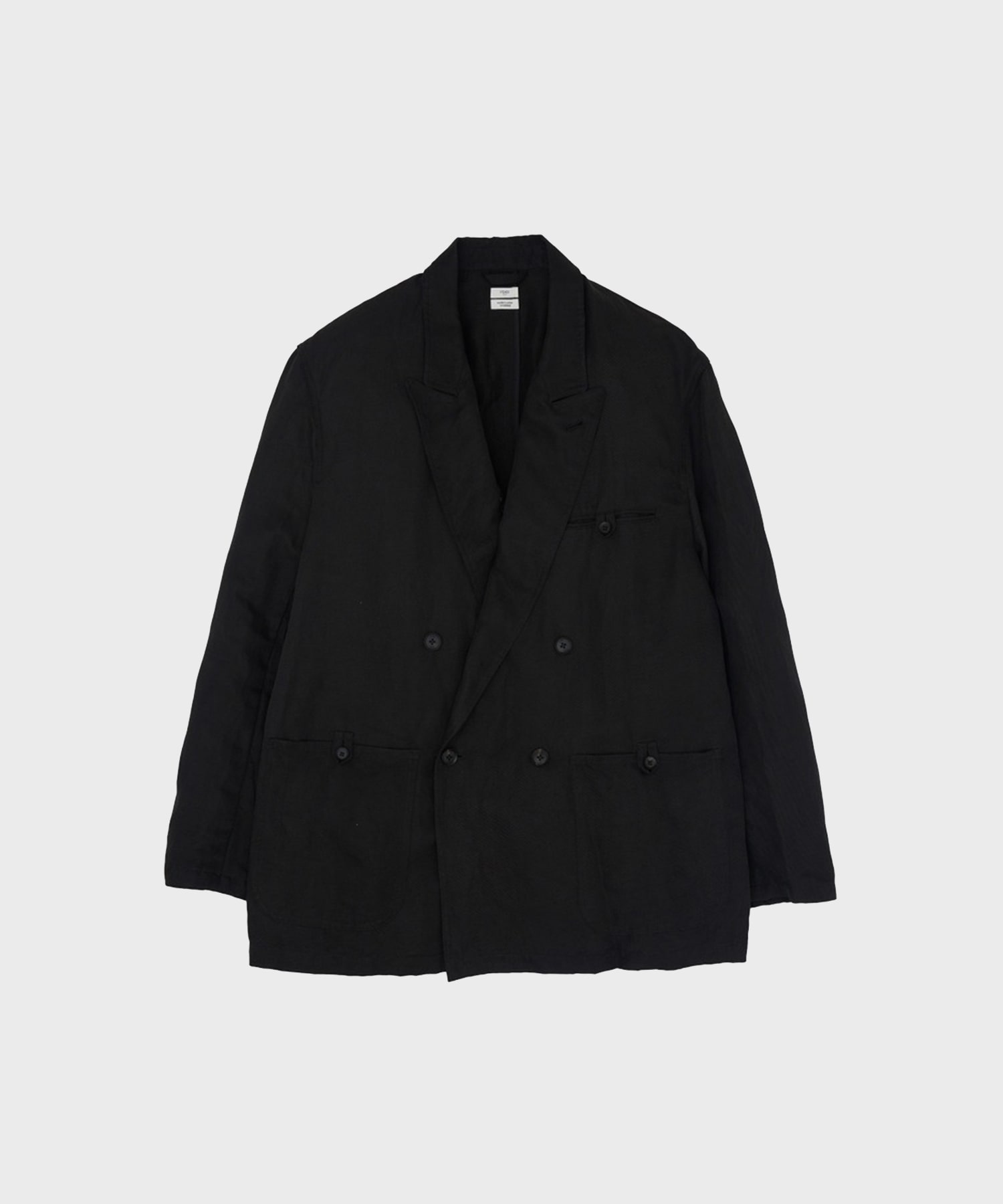 【ヨーク】Linen Silk Kersey Double Breasted Blezer