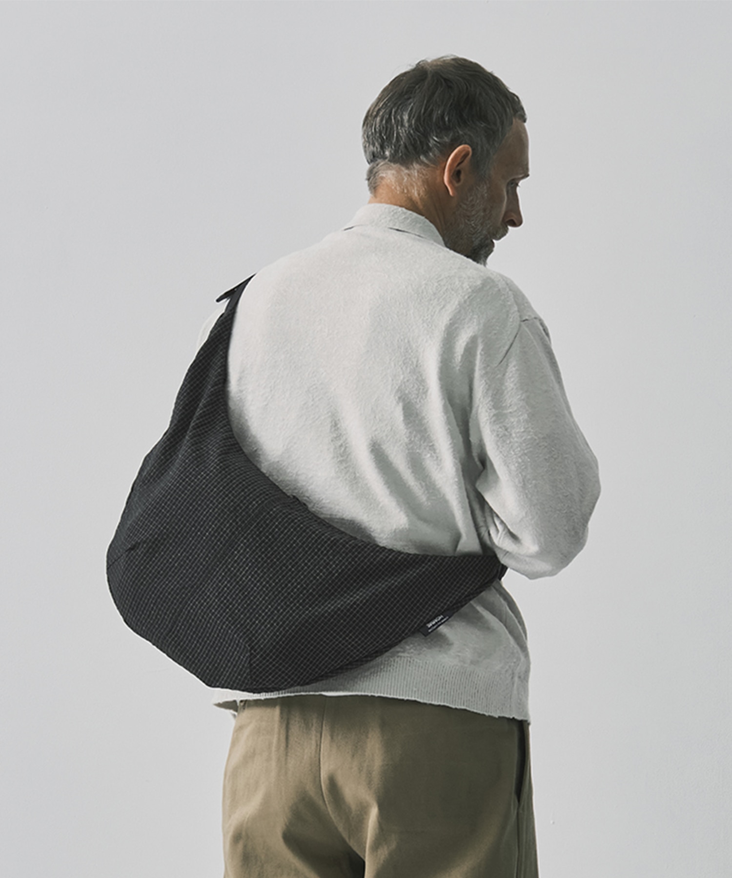 エステルグリッドチェック柄 Sholder Bag