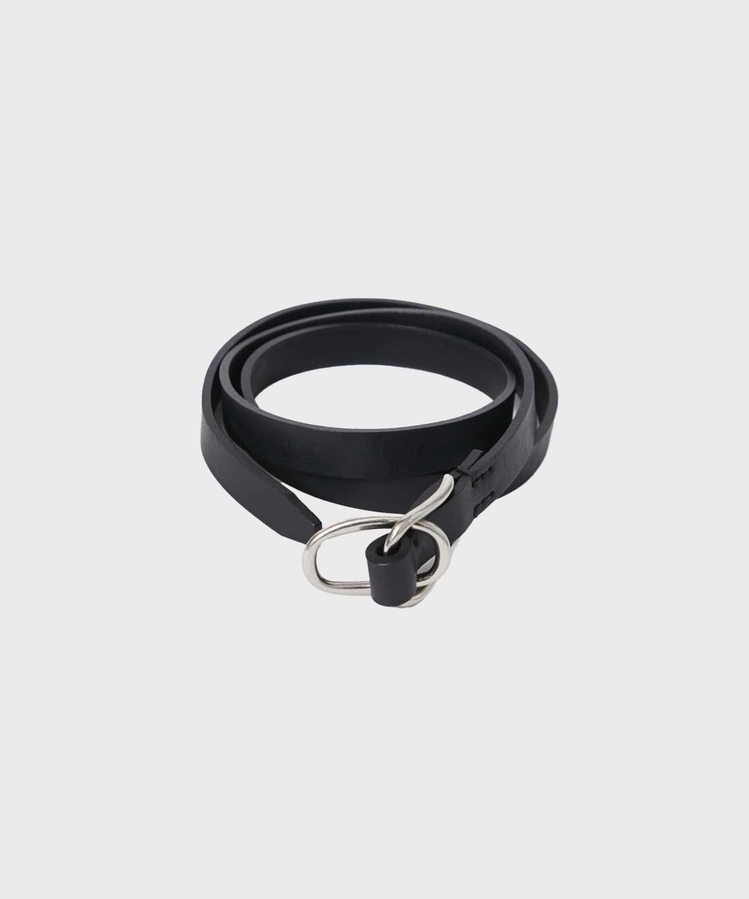 W RING LEATHER BELT