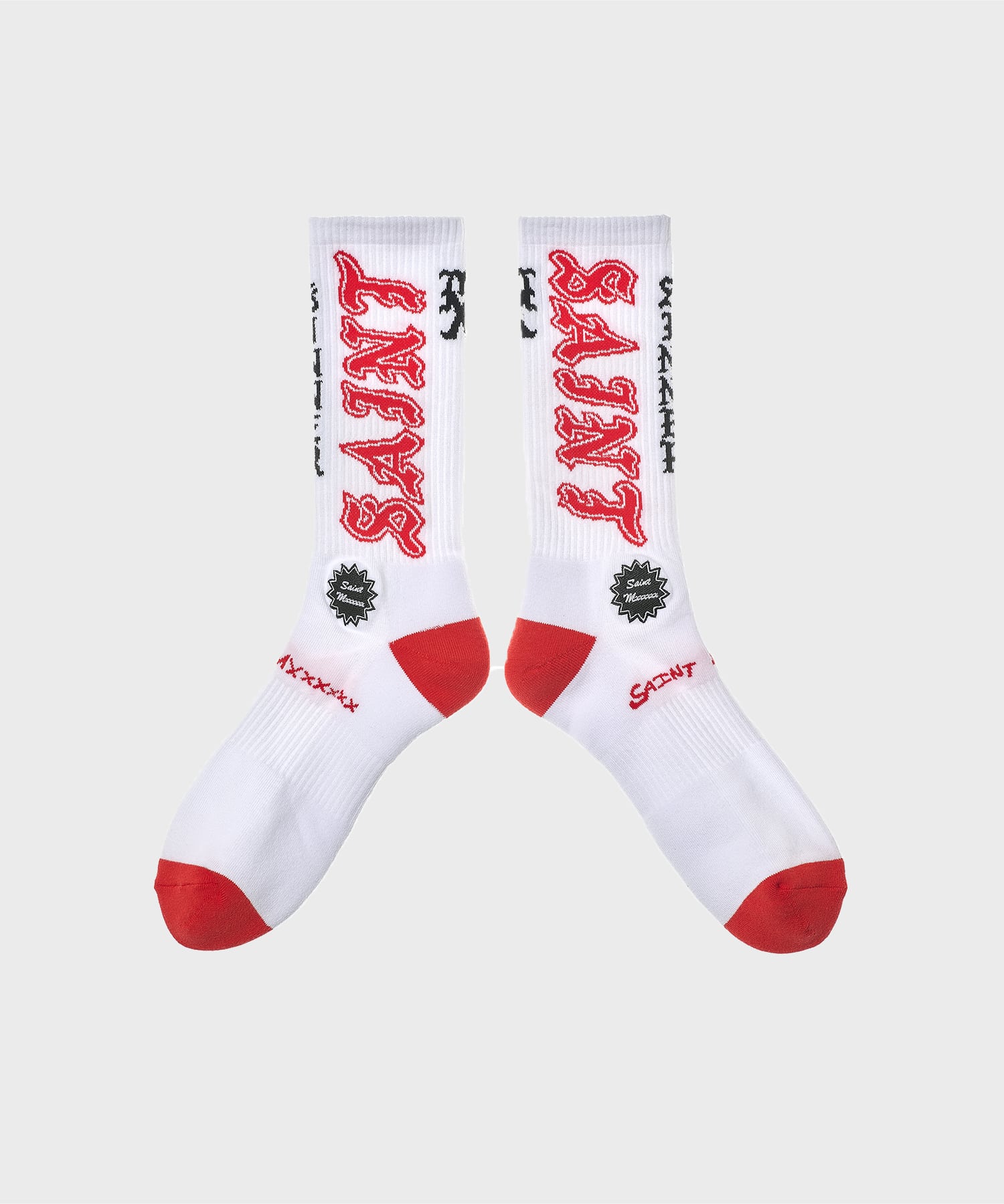 【セントマイケル】SM-MK8-0000-106/SOCKS/SAINT/WHITE+RED