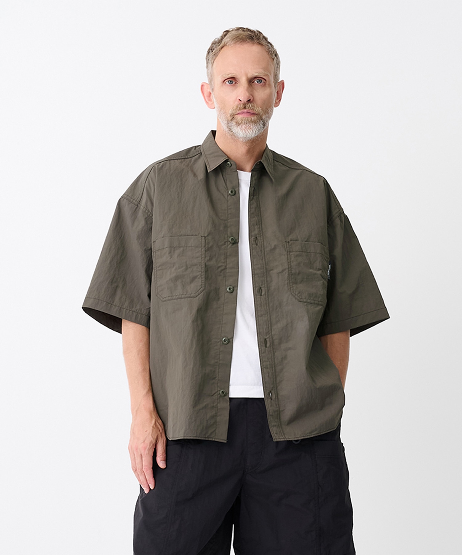 【コムデギャルソンオム】ナイロンタッサー S/S Shirts