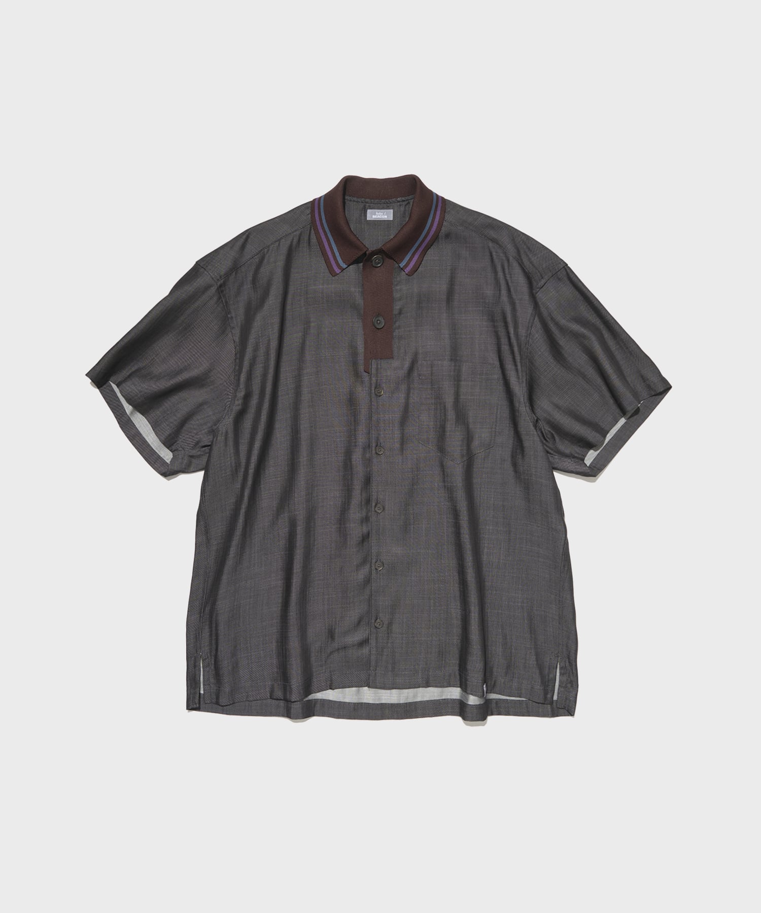 26SBM-B07140 Knit Collar Shirt