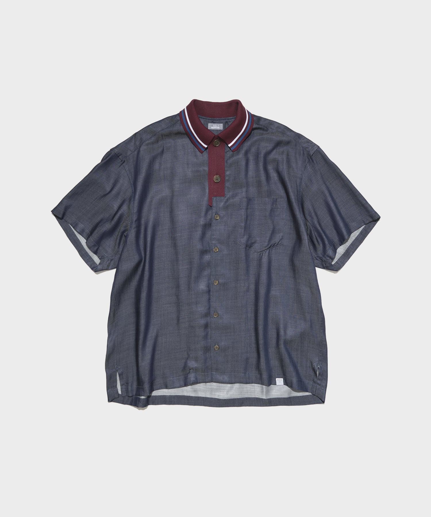 26SBM-B07140 Knit Collar Shirt