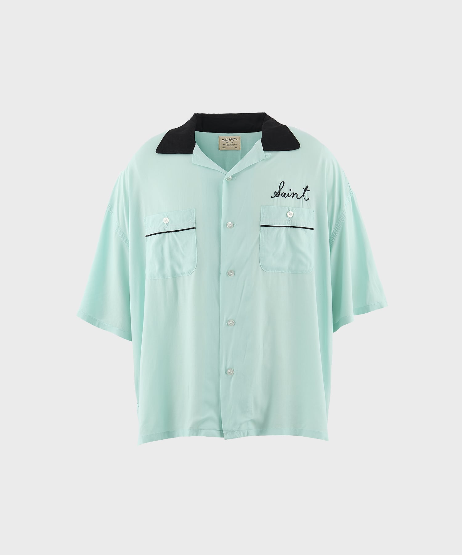 【セントマイケル】SM-MK8-0000-037/BOWLING SHIRT/TRUMP/SKY BLUE