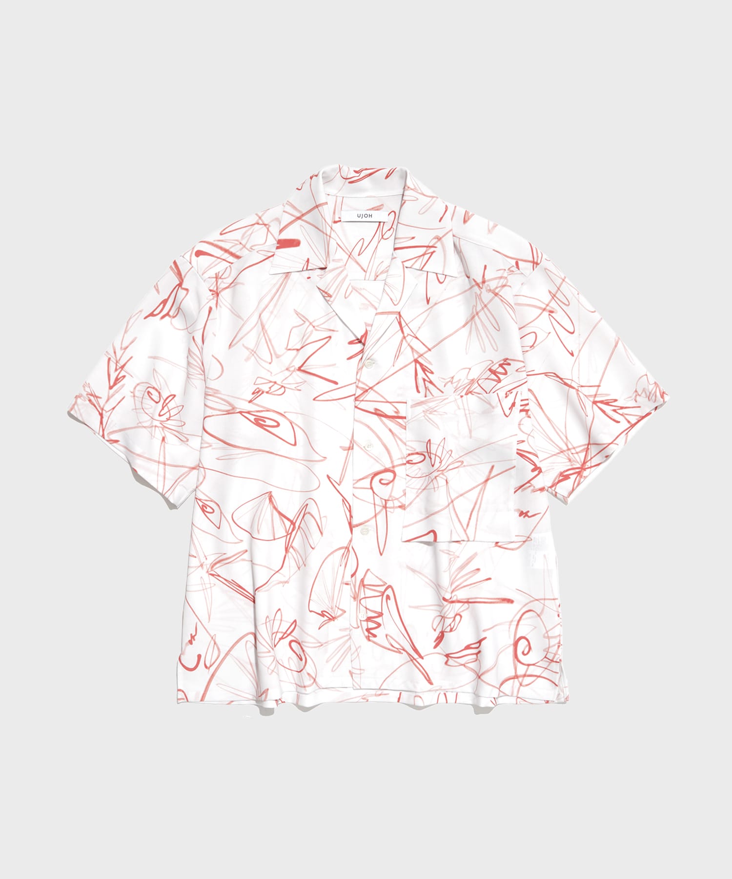 Wide Set Open Collar BOX Shirt