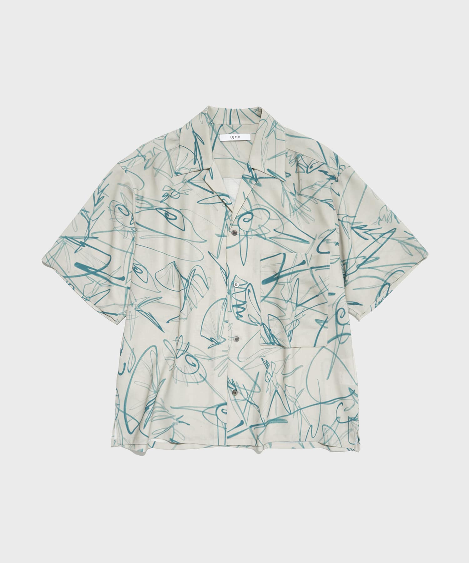 Wide Set Open Collar BOX Shirt