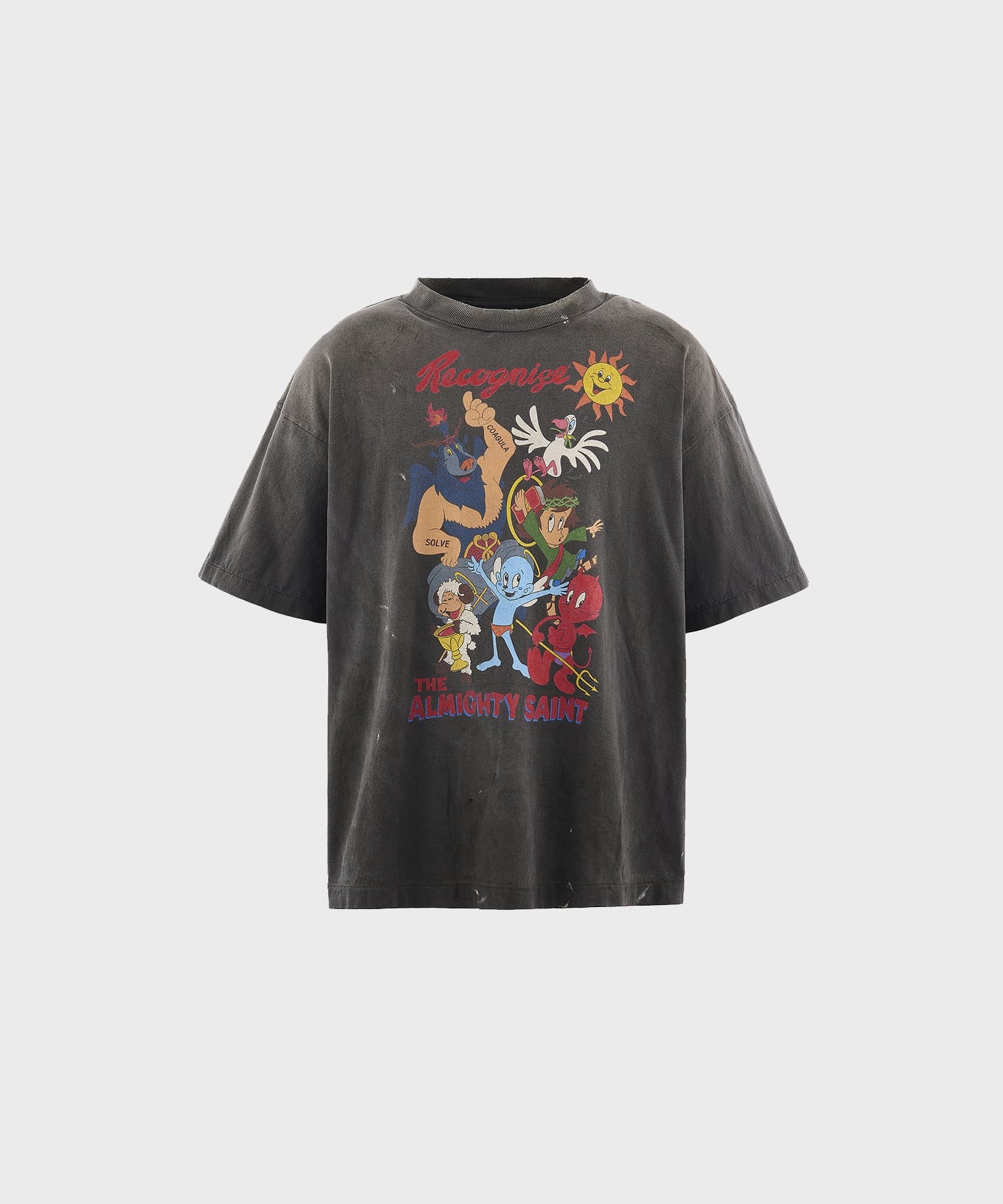 【セントマイケル】SM-MK8-0000-008/SS T-SHIRT/ALMITHY SAINT/BLACK