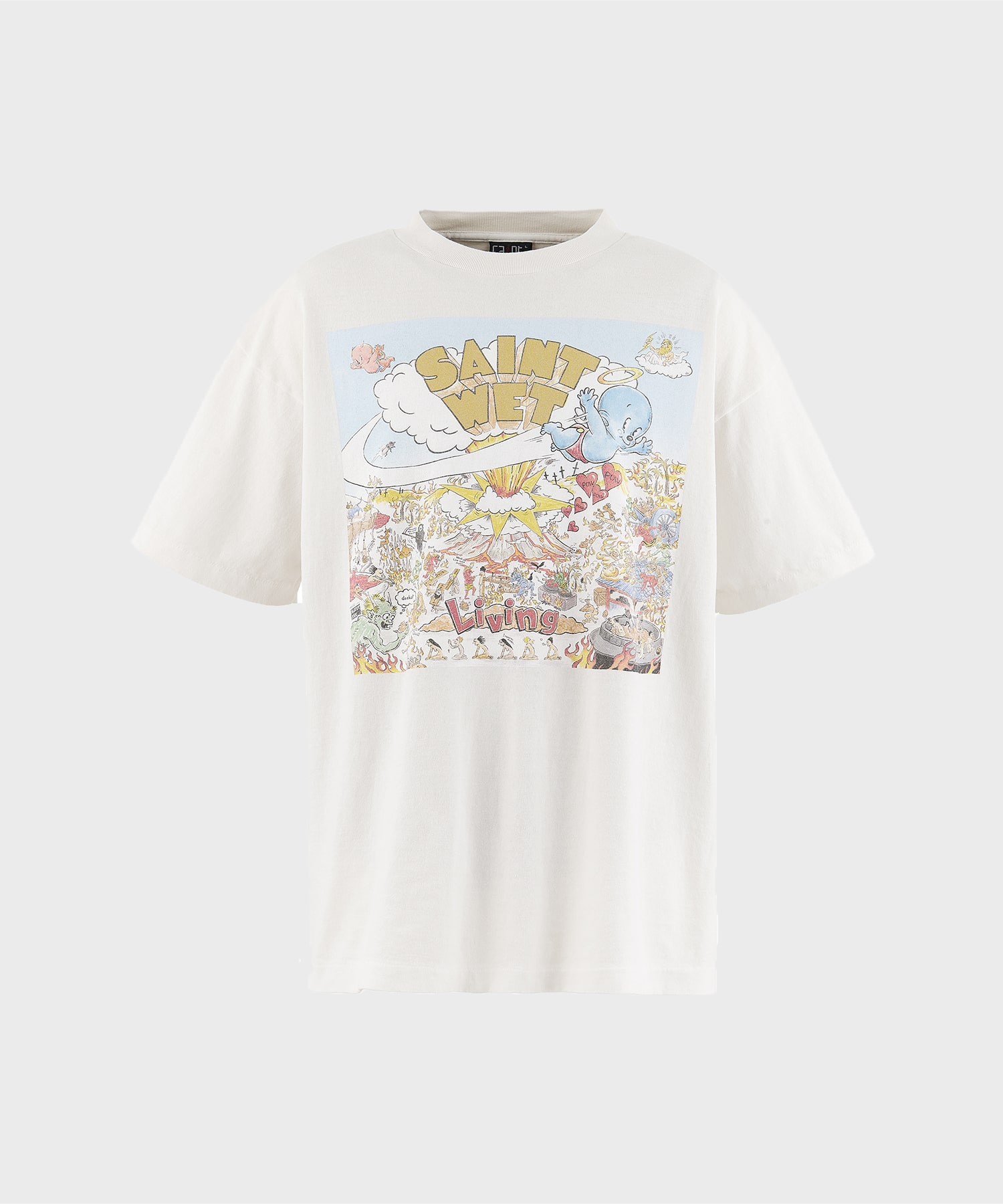 【セントマイケル】SM-MK8-0000-016/SS T-SHIRT/SAINT WET/WHITE