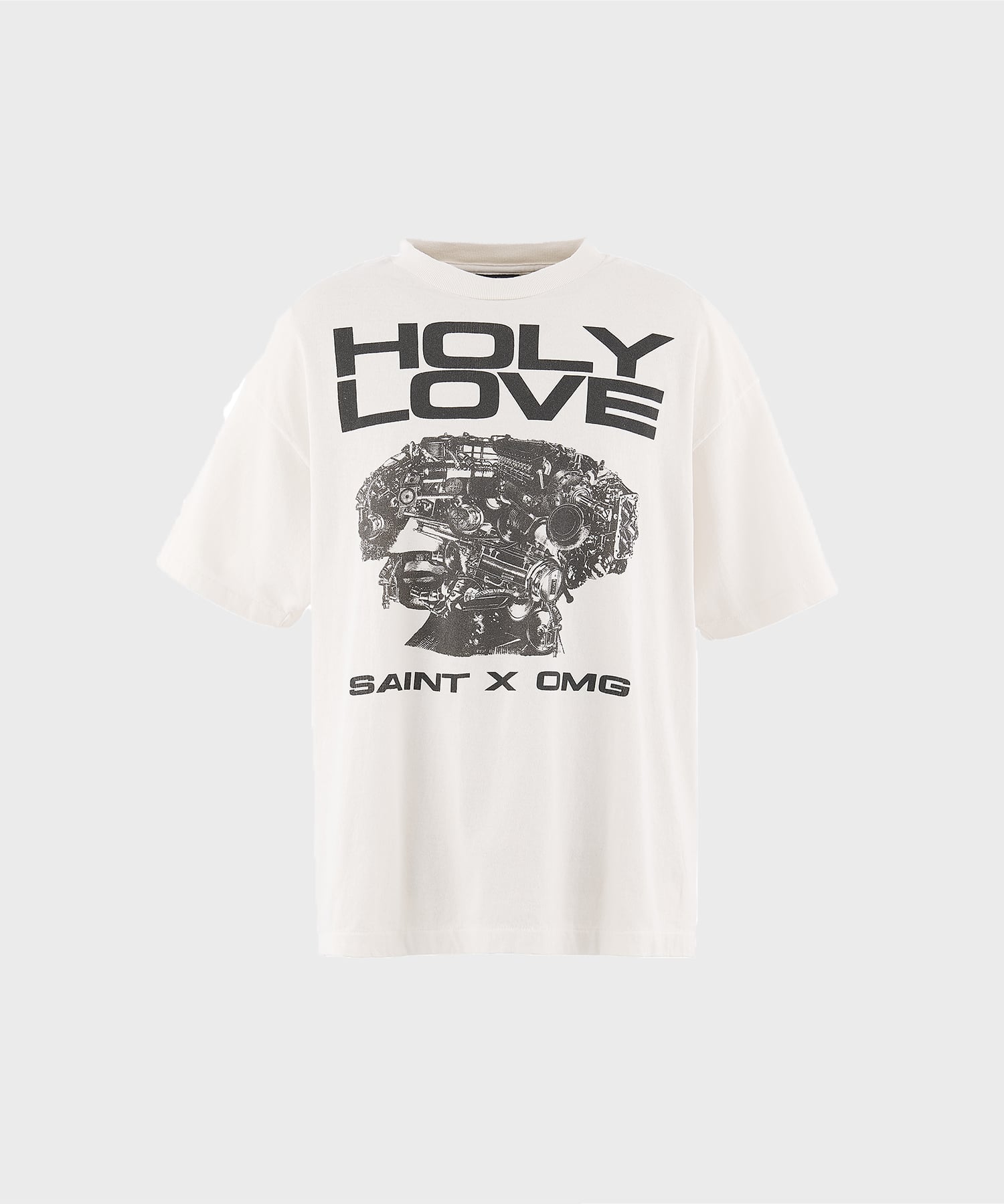 【セントマイケル】SM-MK8-0000-C08/KK_SS T-SHIRT/HOLY LOVE/WHITE