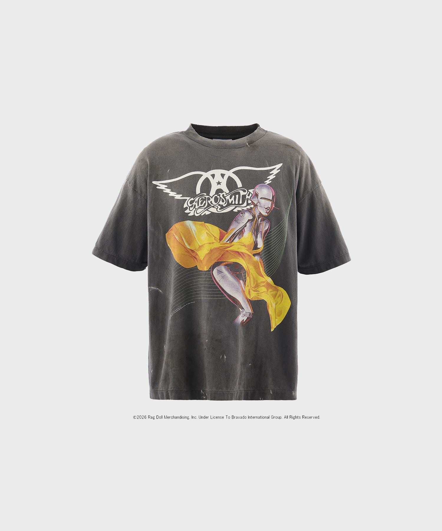 【セントマイケル】SM-MK8-0000-C25/AS_SS T-SHIRT/AEROSMITH/BLACK