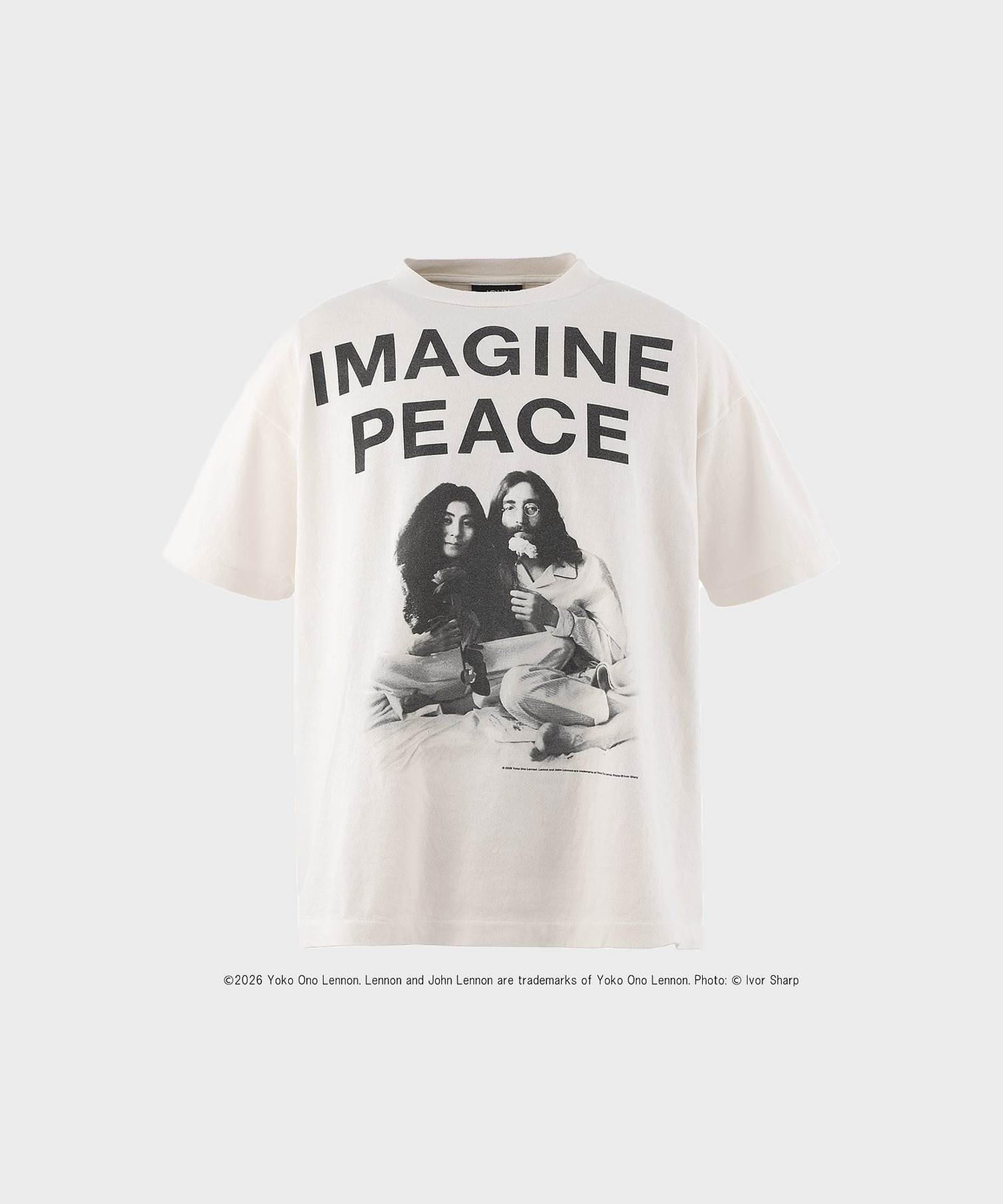 【セントマイケル】SM-MK8-0000-C27/JL_SS T-SHIRT/IMAGINE PEACE/WHT