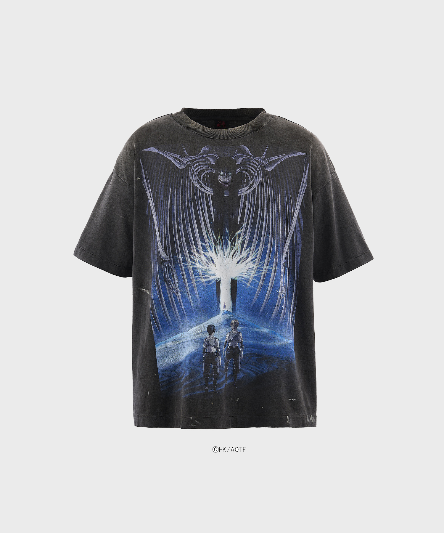 【セントマイケル】SM-MK8-0000-C77/AOT_SS TEE/ATTACK ON TITAN/BLK