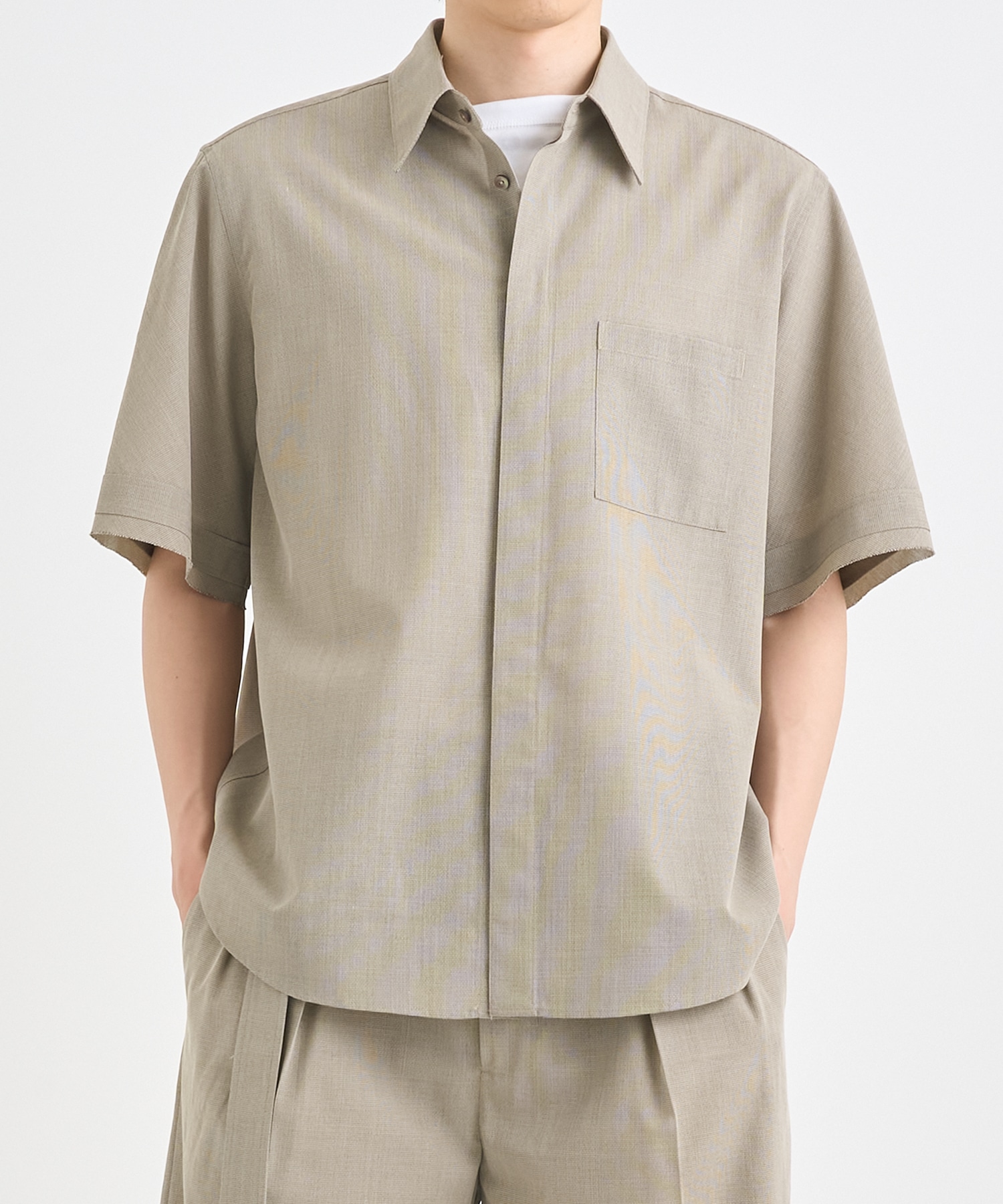 別注 REGULAR COLLAR SHORT-SLEEVED SHIRT