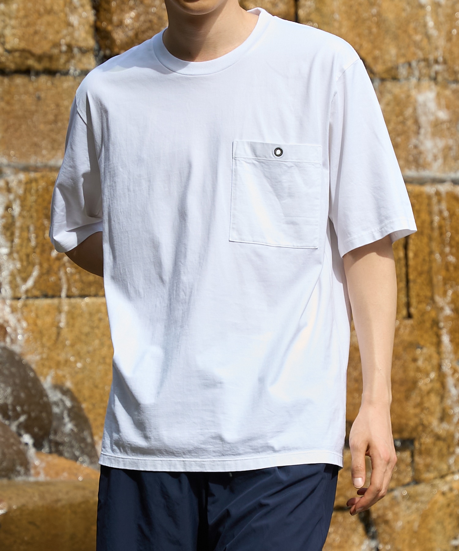 別注 ONE EYELET POCKET TEE