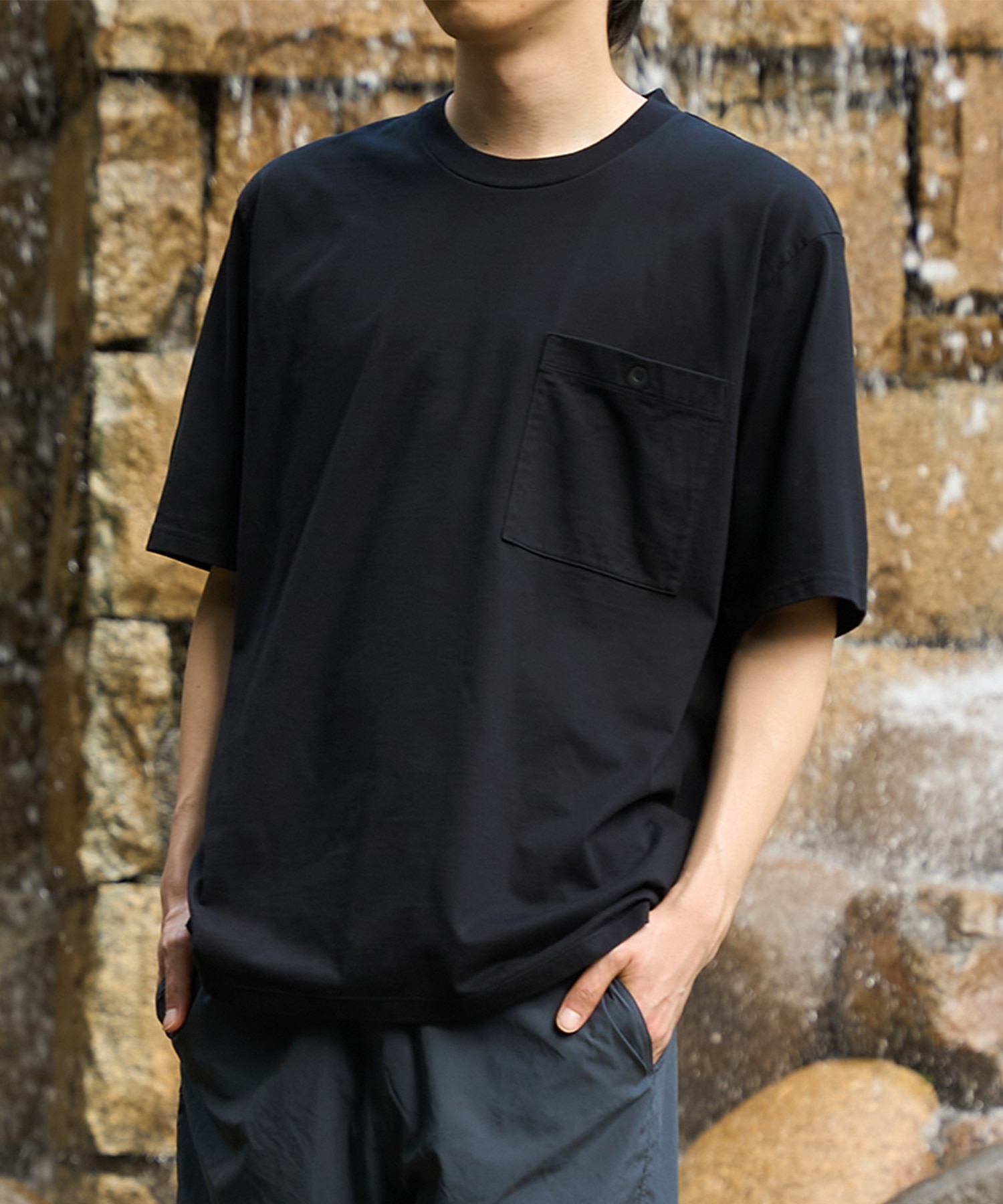 別注 ONE EYELET POCKET TEE